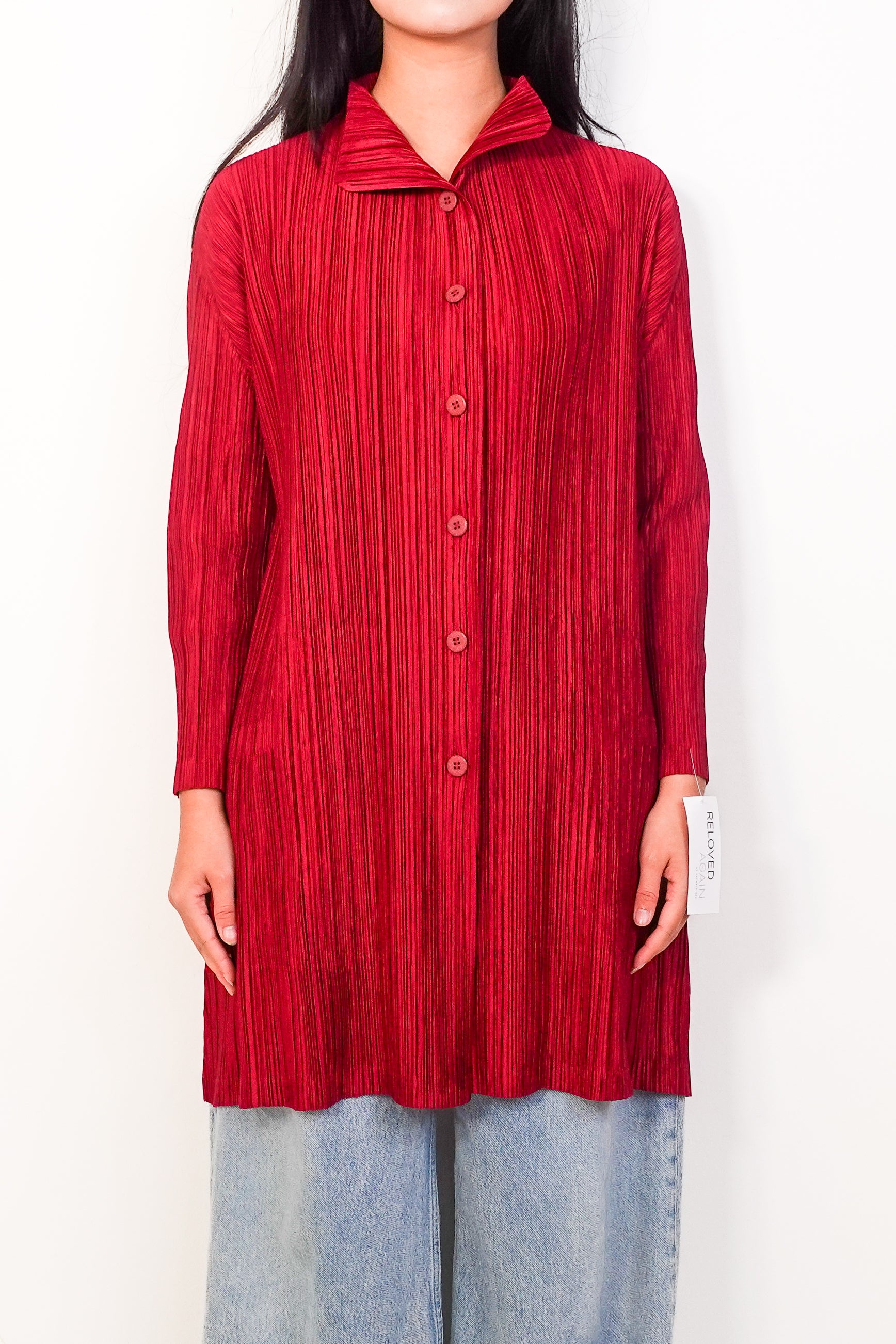 Pleats Please Red shirt RRP £375