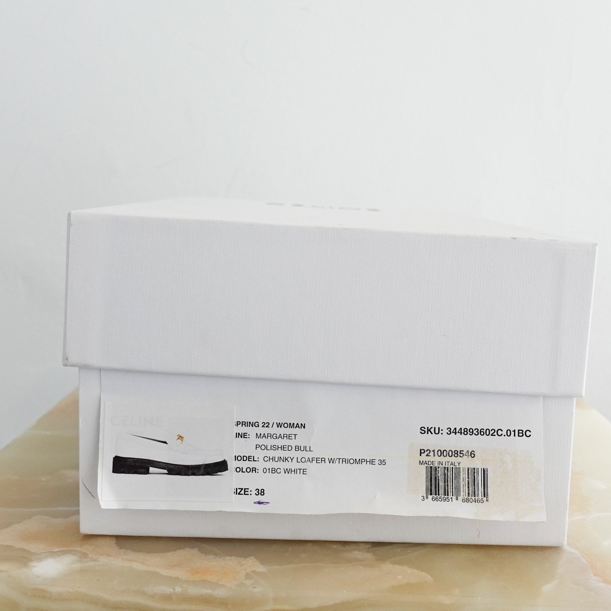 NEW CELINE White Penny Loafers RRP £850 | AUthentic Preloved - Reloved Again
