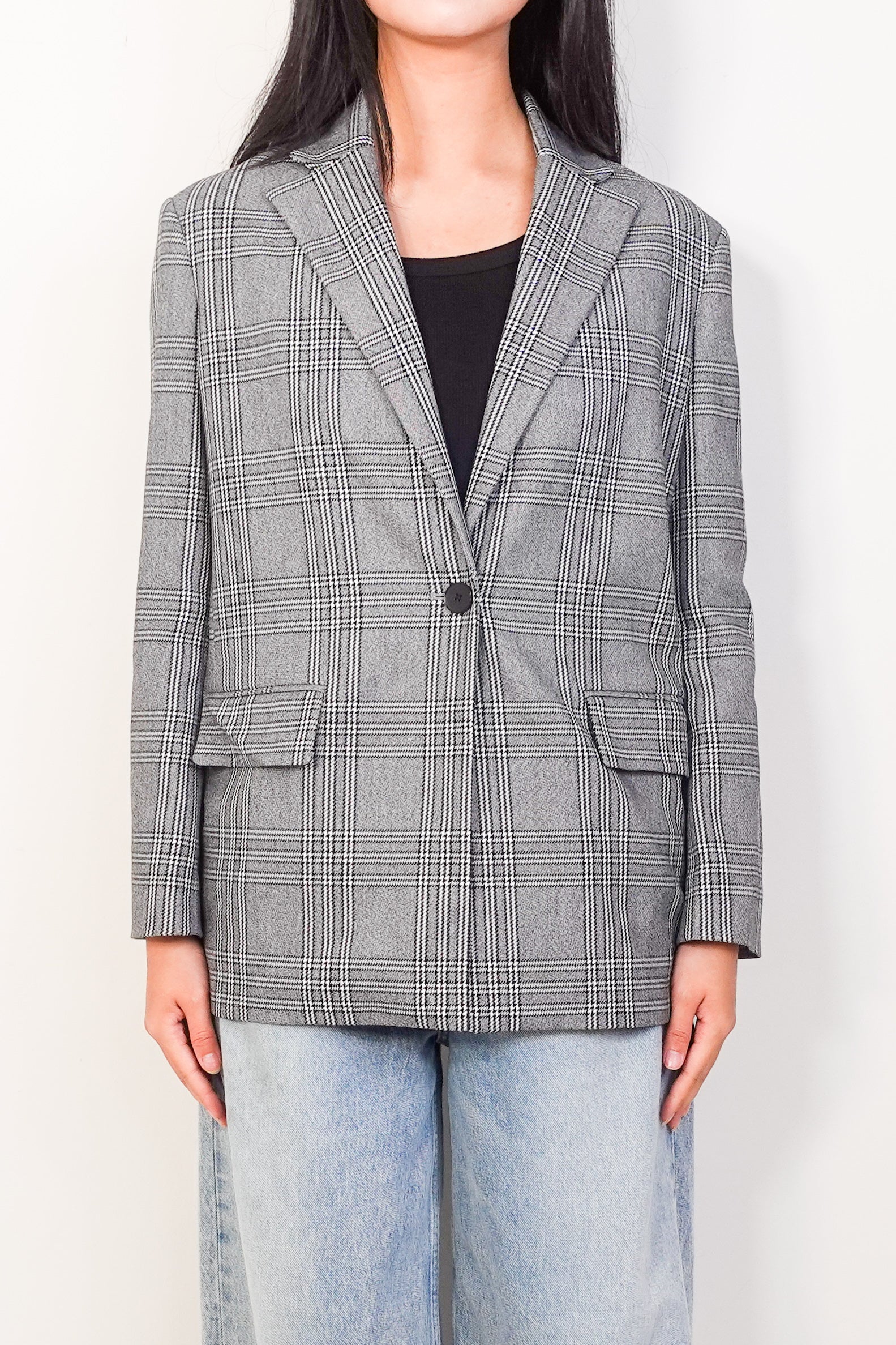 Check boyfriend blazer RRP £450