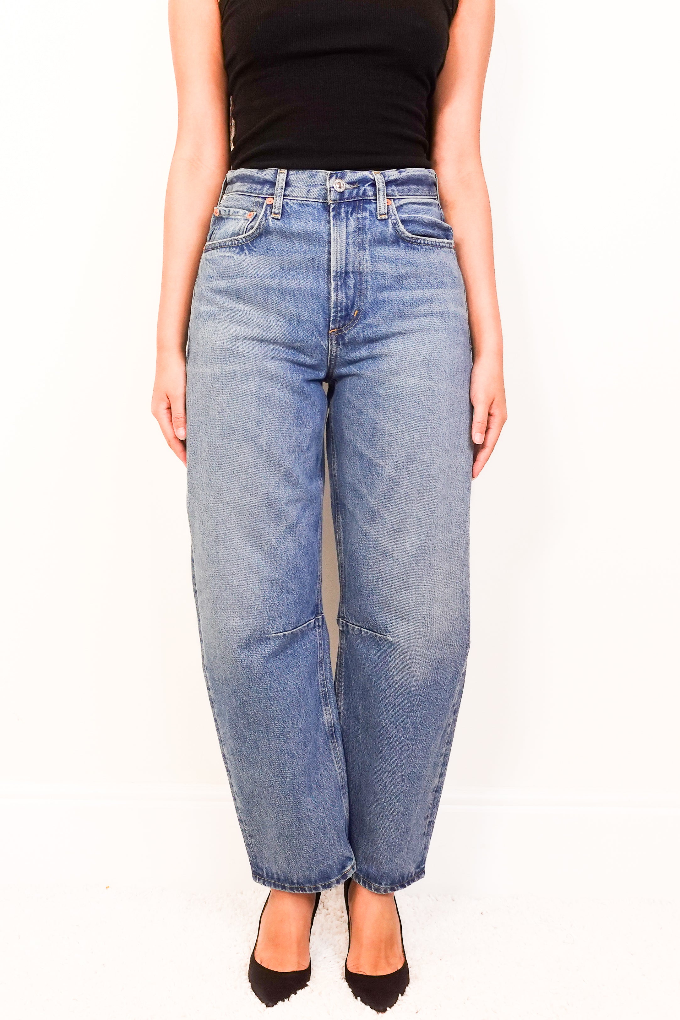 Barrel-leg relaxed fit jeans RRP £330