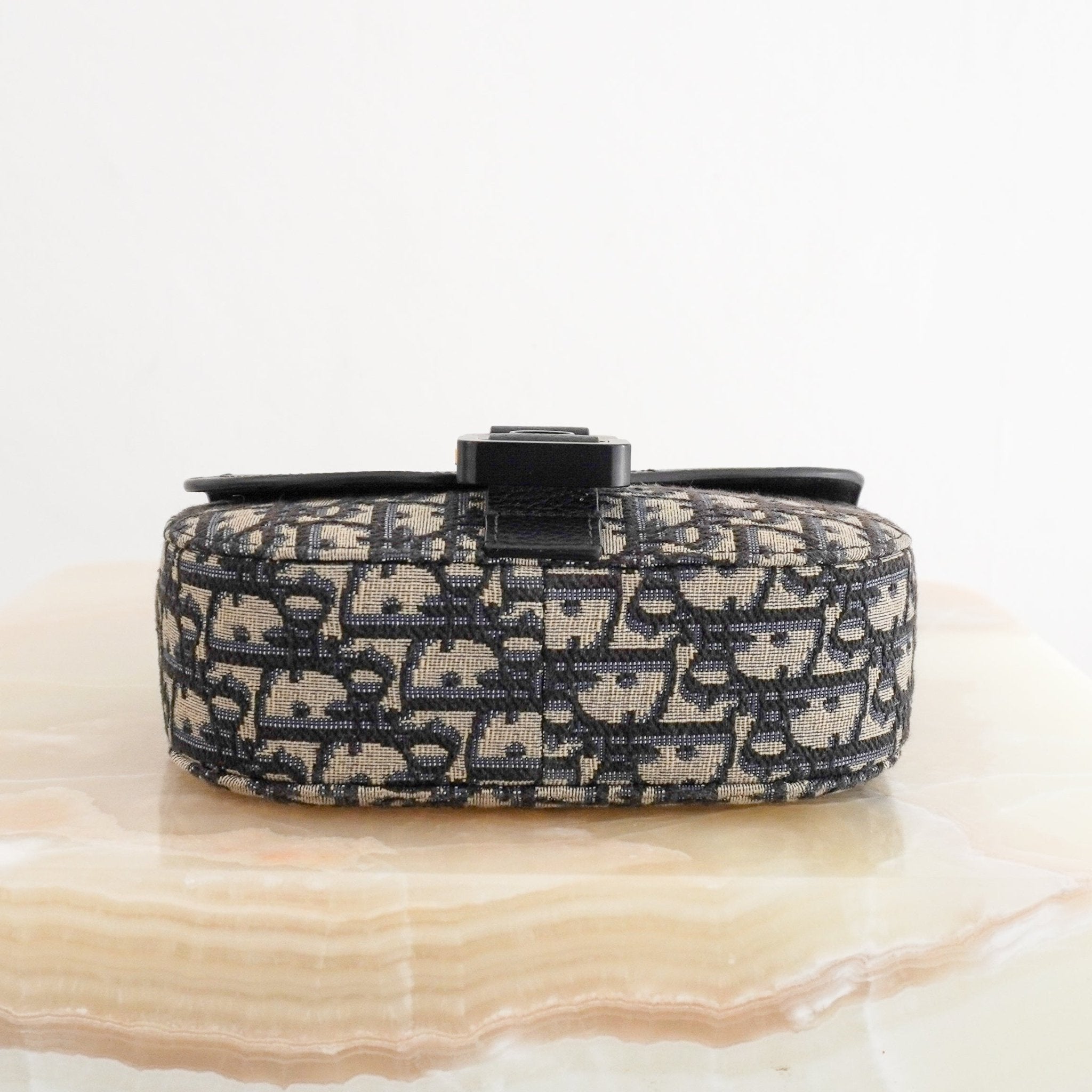 Dior Mini Saddle Messenger Bag with Flap in Beige and Black (RRP £1900) | Authentic Preloved - Reloved Again