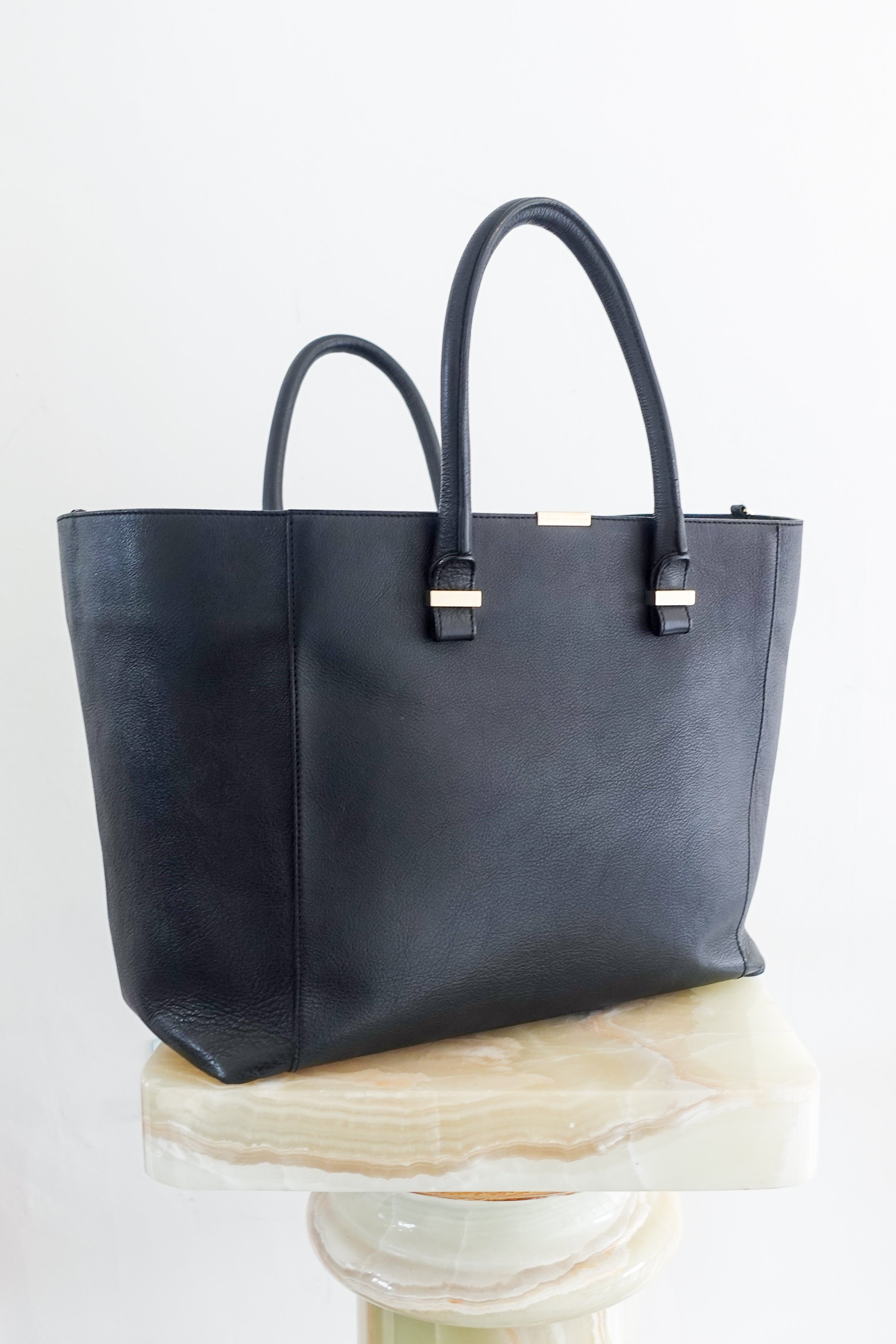 Black leather tote bag RRP £1199