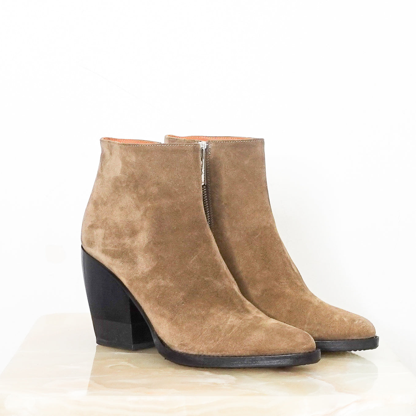 Brown suede ankle boots RRP £1600