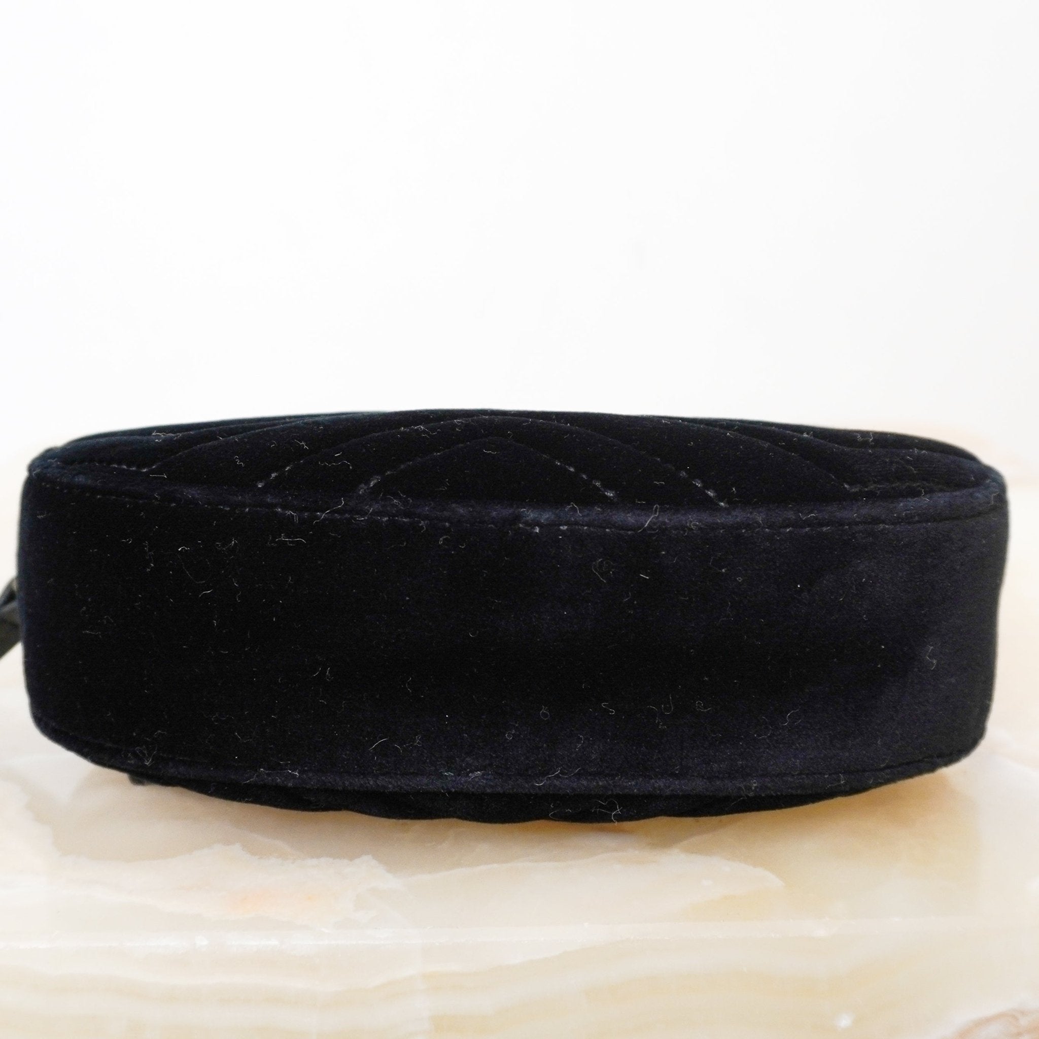 Gucci Marmont Black Velvet Belt Bag RRP £715 | Authentic Preloved - Reloved Again