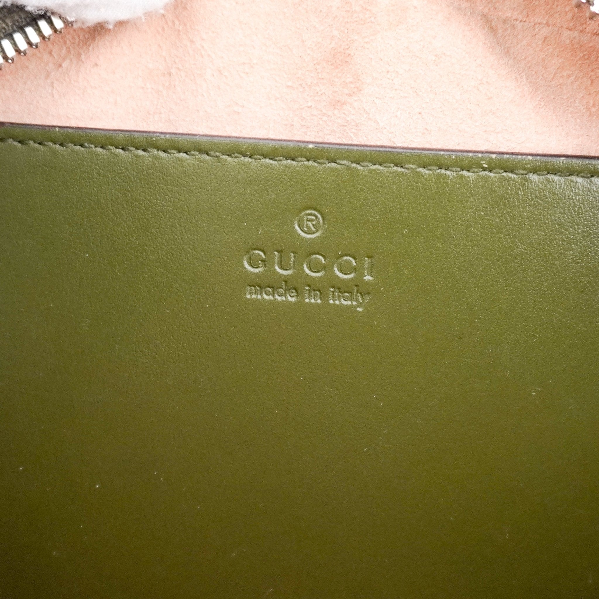 Gucci GG Marmont Small Matelassé Crossbody Bag in Olive Green (RRP £1460) | Authentic Preloved - Reloved Again