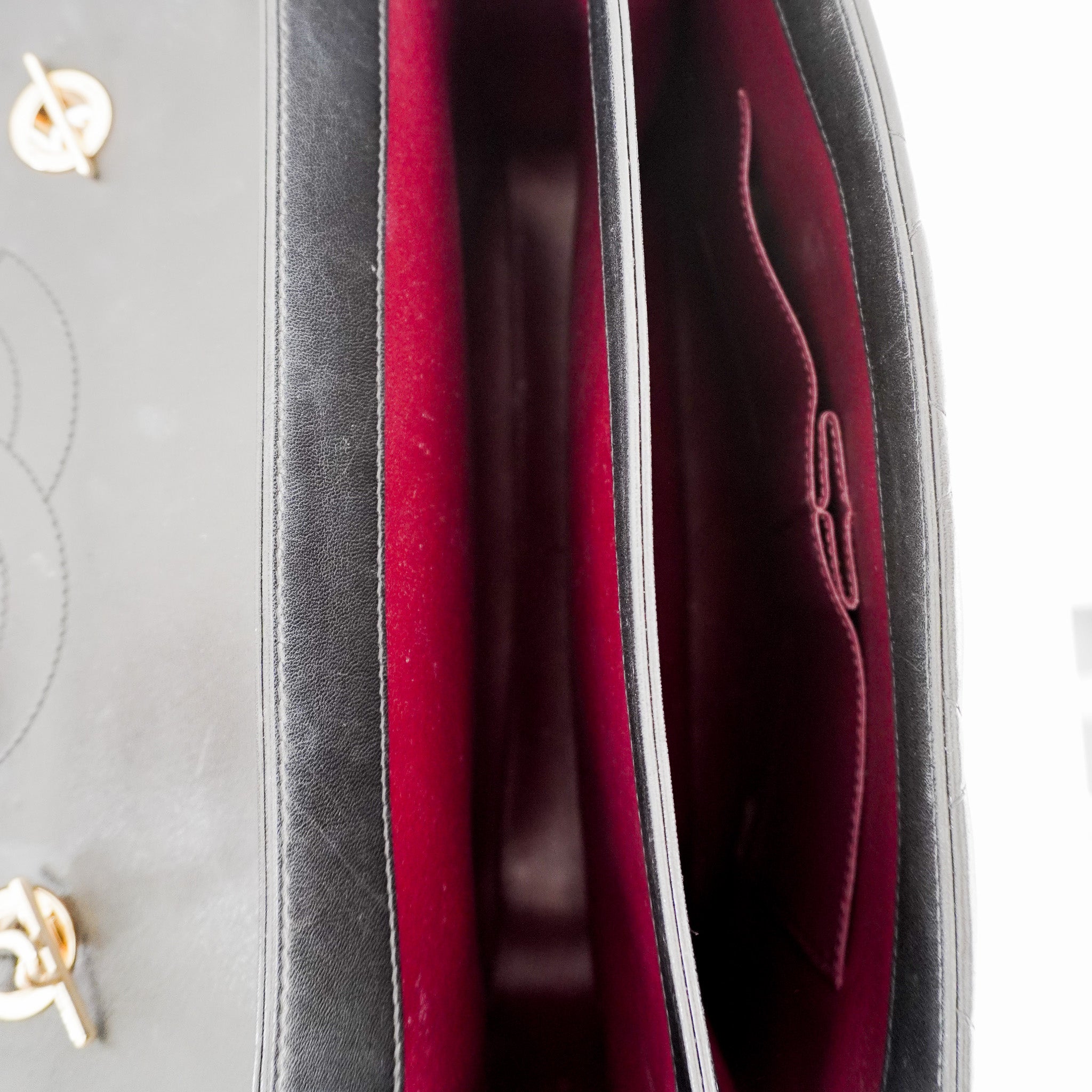 Chanel Large Lambskin Quilted Flap Bag with Top Handle | Authentic Preloved - Reloved Again