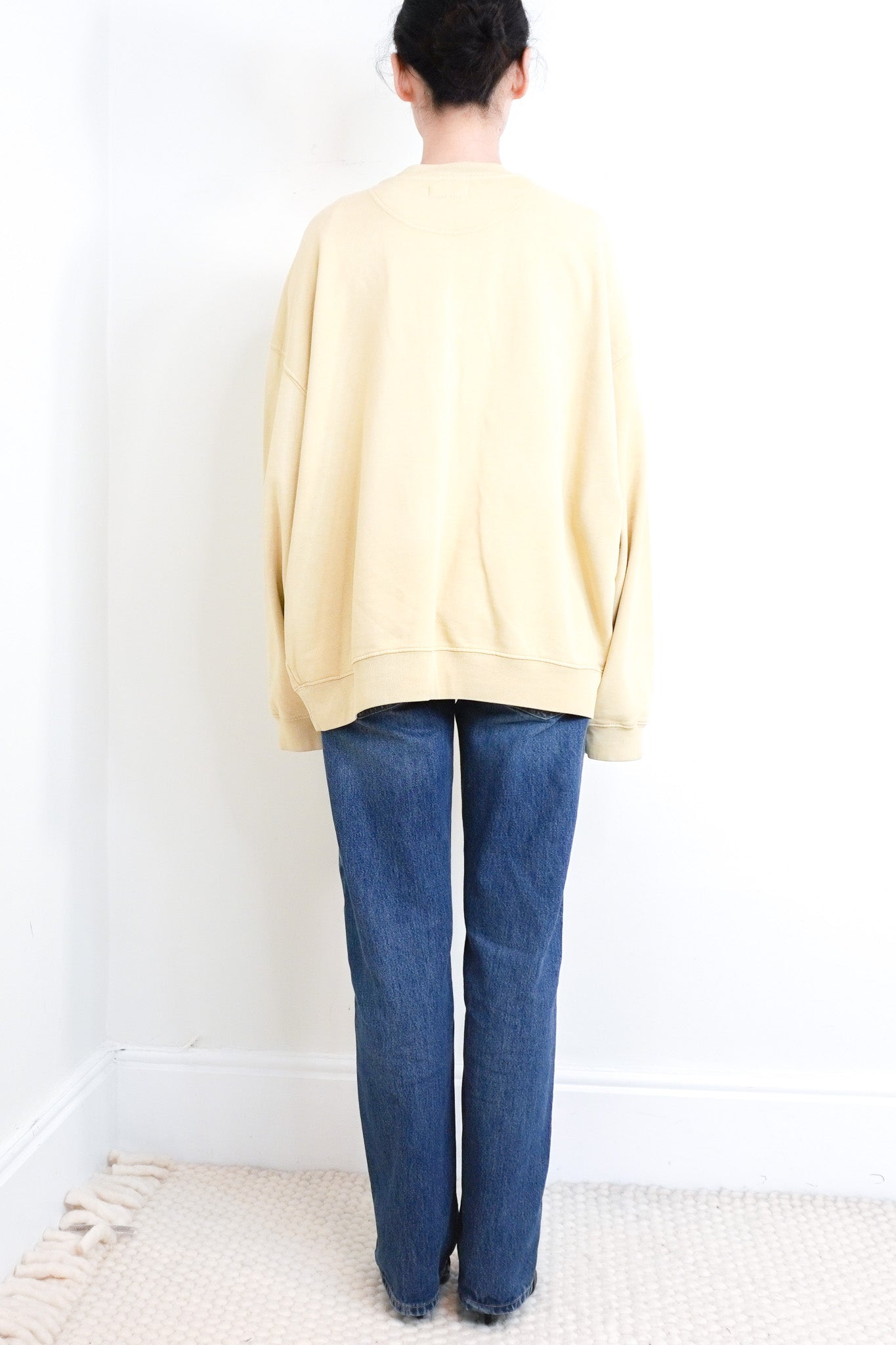 Anine Bing Yellow Los Angeles Sweatshirt RRP £200 | Authentic Preloved