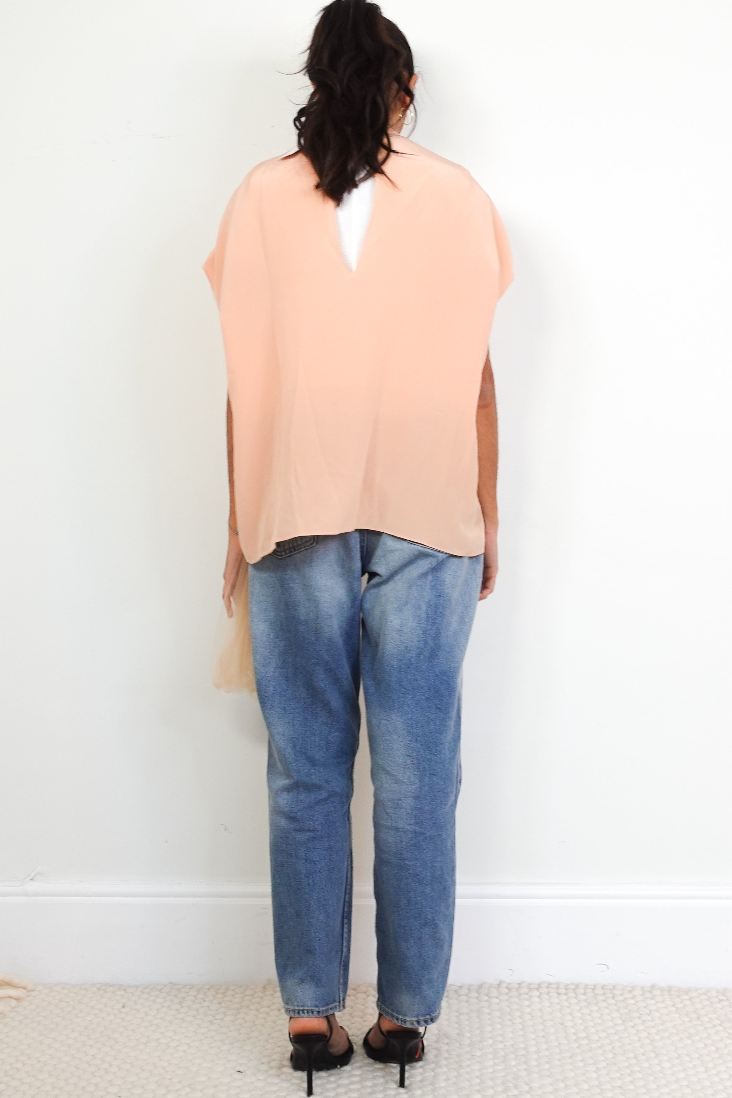 Delpozo-Pink-Bow-Silk-Top-back-picture-Chelsea-London 