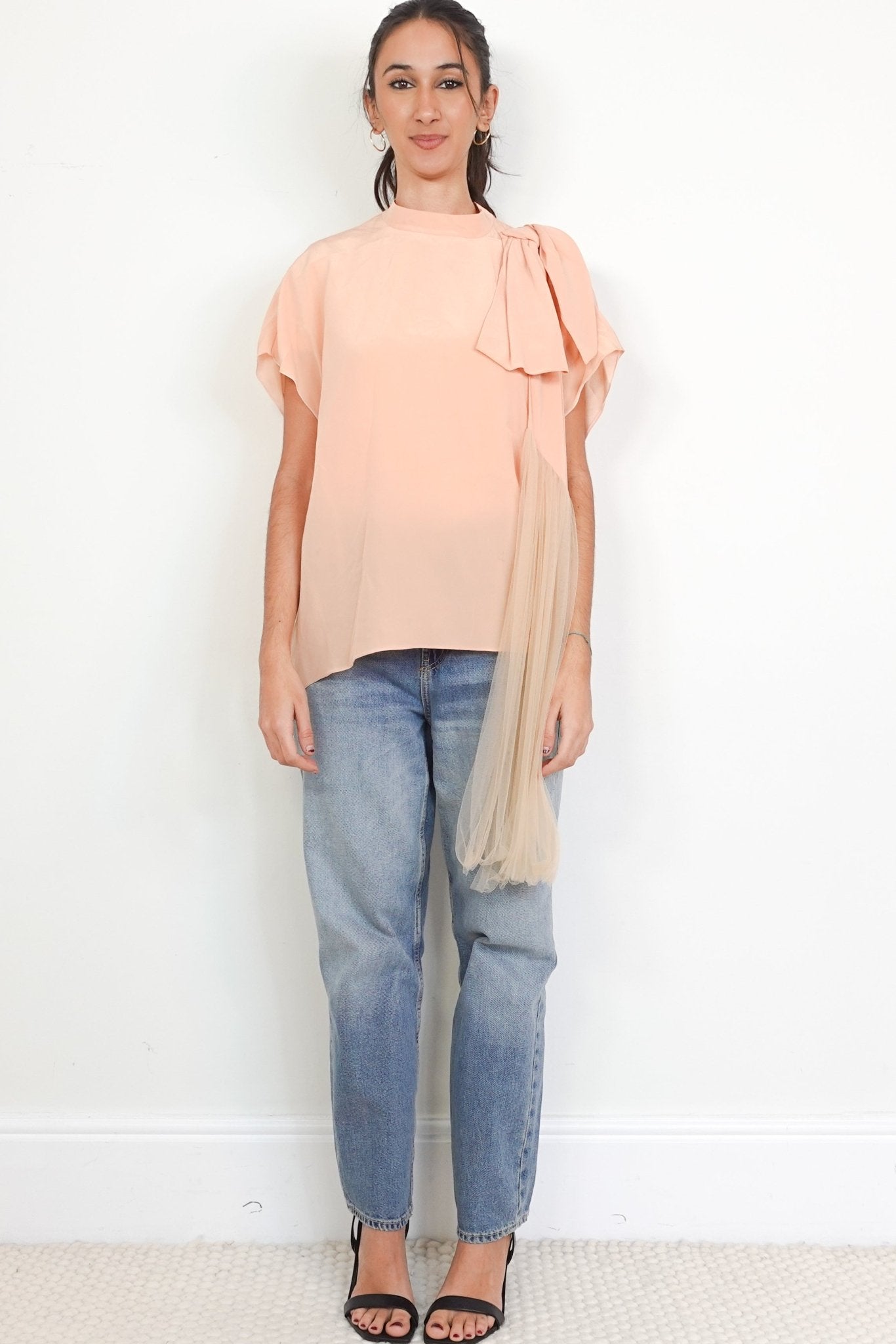 Delpozo Pink Bow Silk Top RRP £900 | Authentic Preloved - Reloved Again