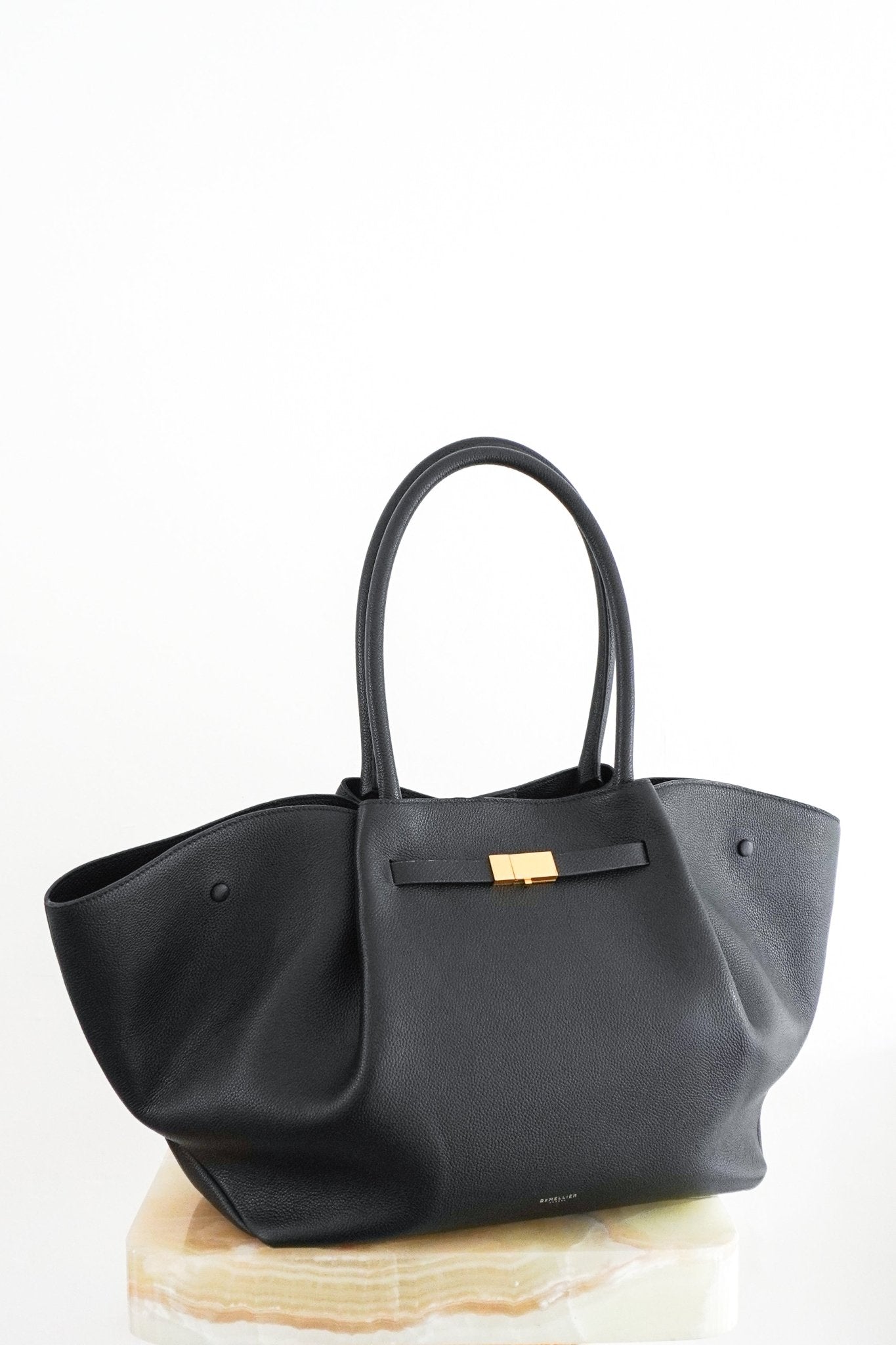 CURRENT SEASON Demellier The New York Bag in Black RRP £550 | Authentic Preloved - Reloved Again