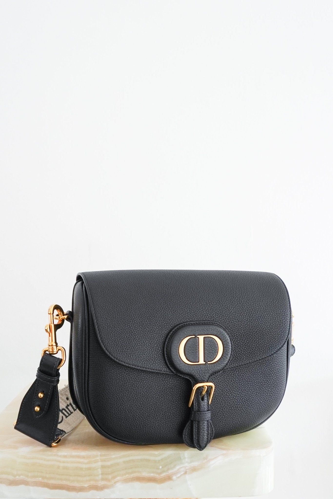 Dior Black Large Bobby Bag in Grained Calfskin RRP £3250 | Authentic Preloved - Reloved Again