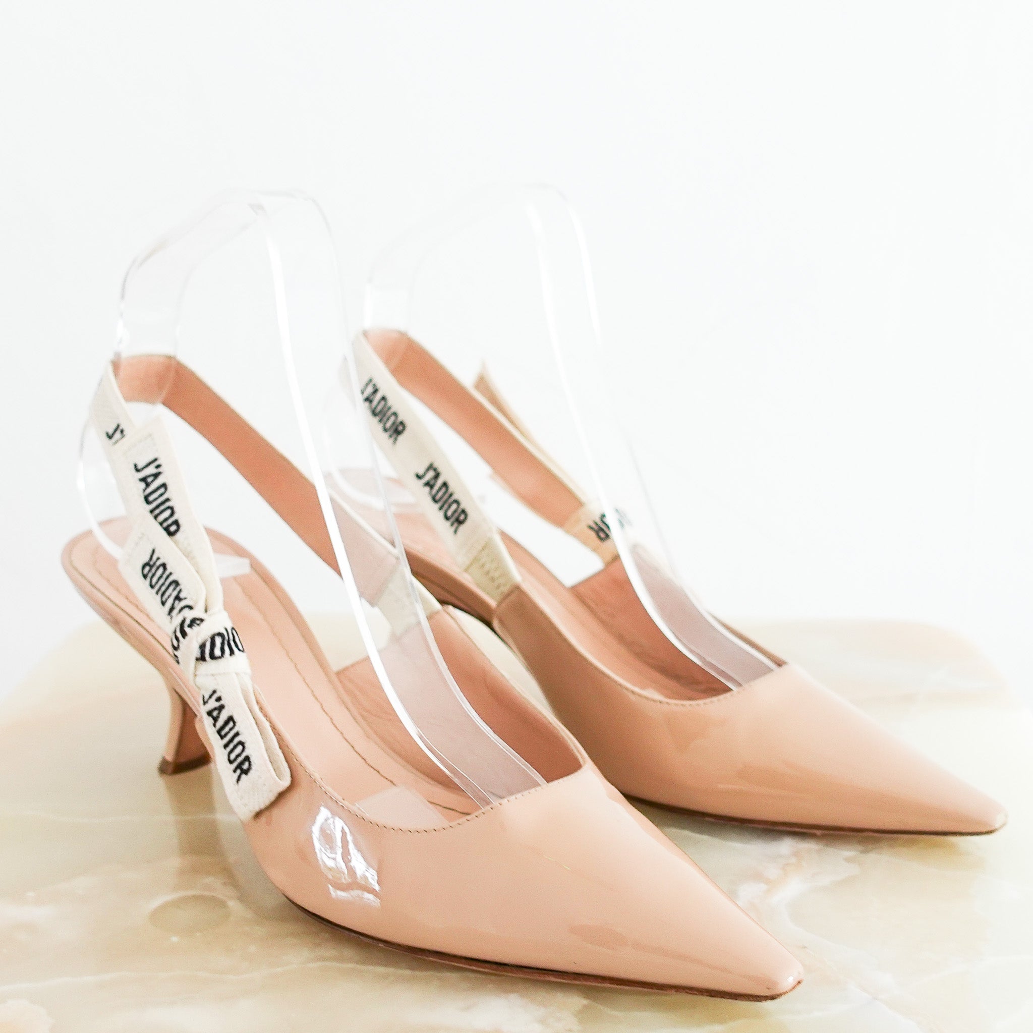 Dior-J_adior-Logo-Beige-Slingback-Heels-Front-picture