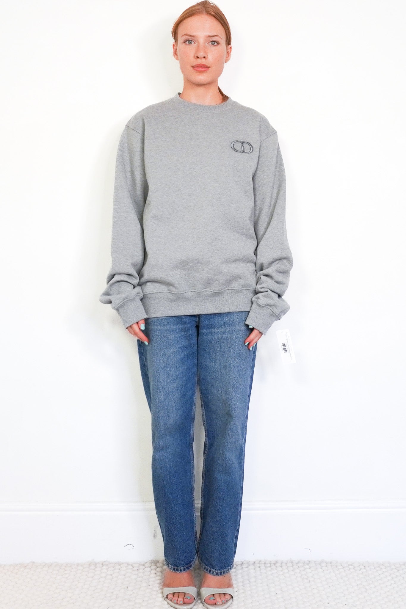 NEW Dior CD Grey Sweatshirt (RRP £740) | Authentic Preloved