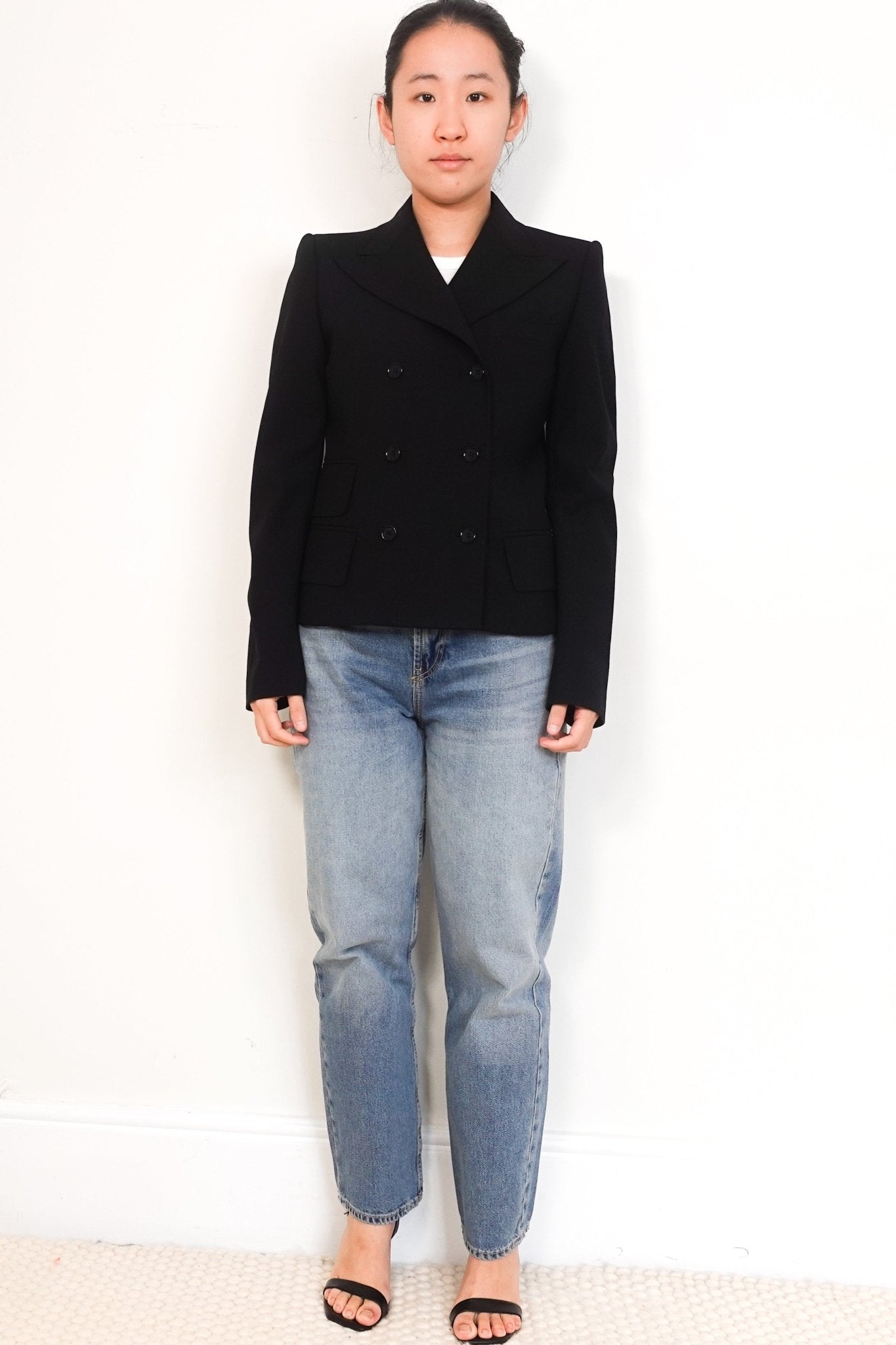 Dolce & Gabbana Black Leopard Print Wool Blazer RRP £1200 | Authentic Preloved - Reloved Again