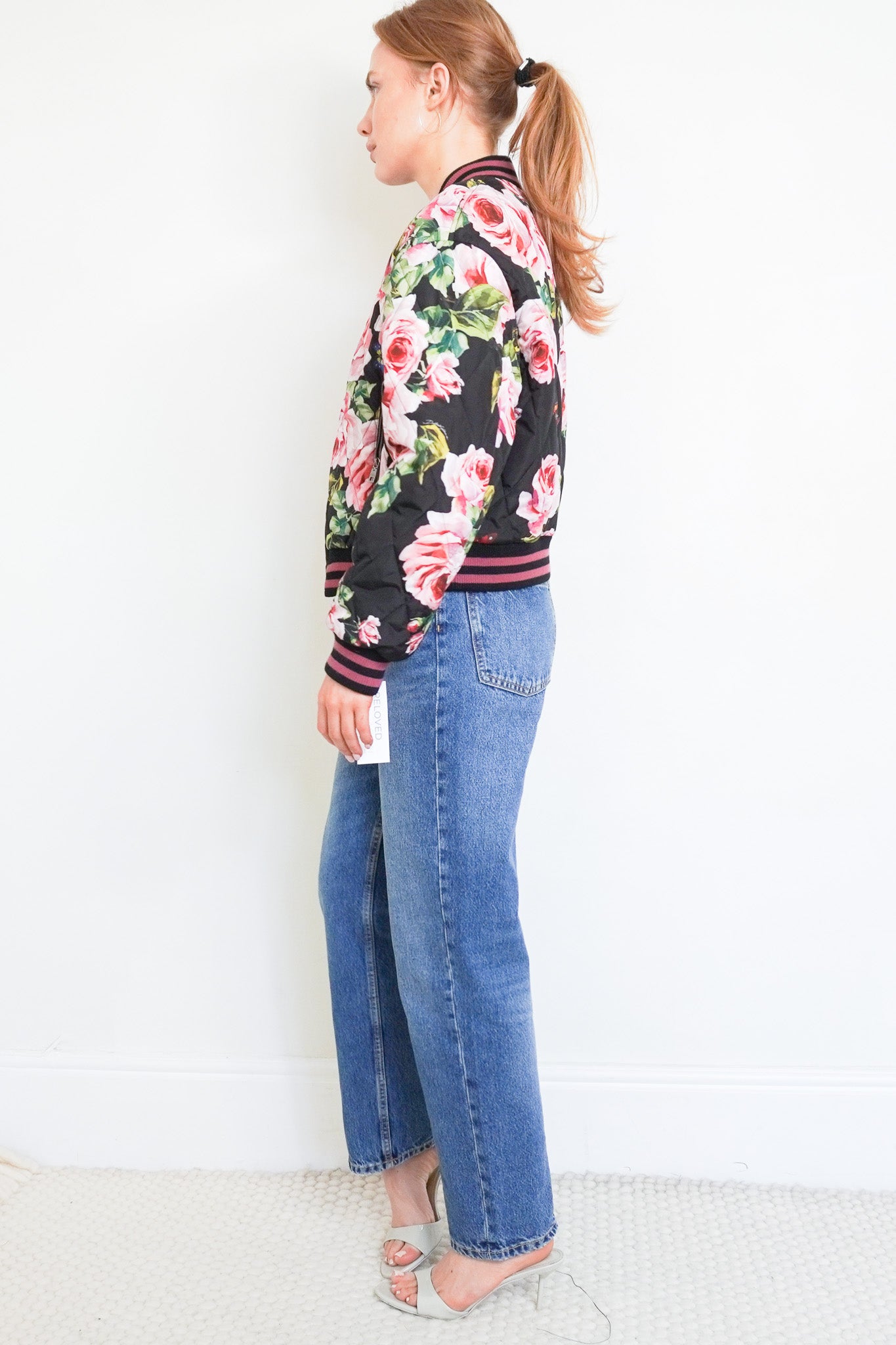 Dolce & Gabbana Rose Print Bomber RRP £770 | Authentic Preloved - Reloved Again