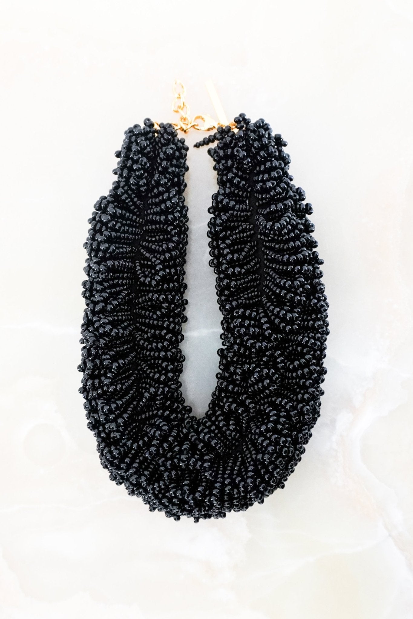 Dries Van Noten Black Beaded Choker Necklace RRP £400 | Authentic Preloved FINAL SALE - Reloved Again