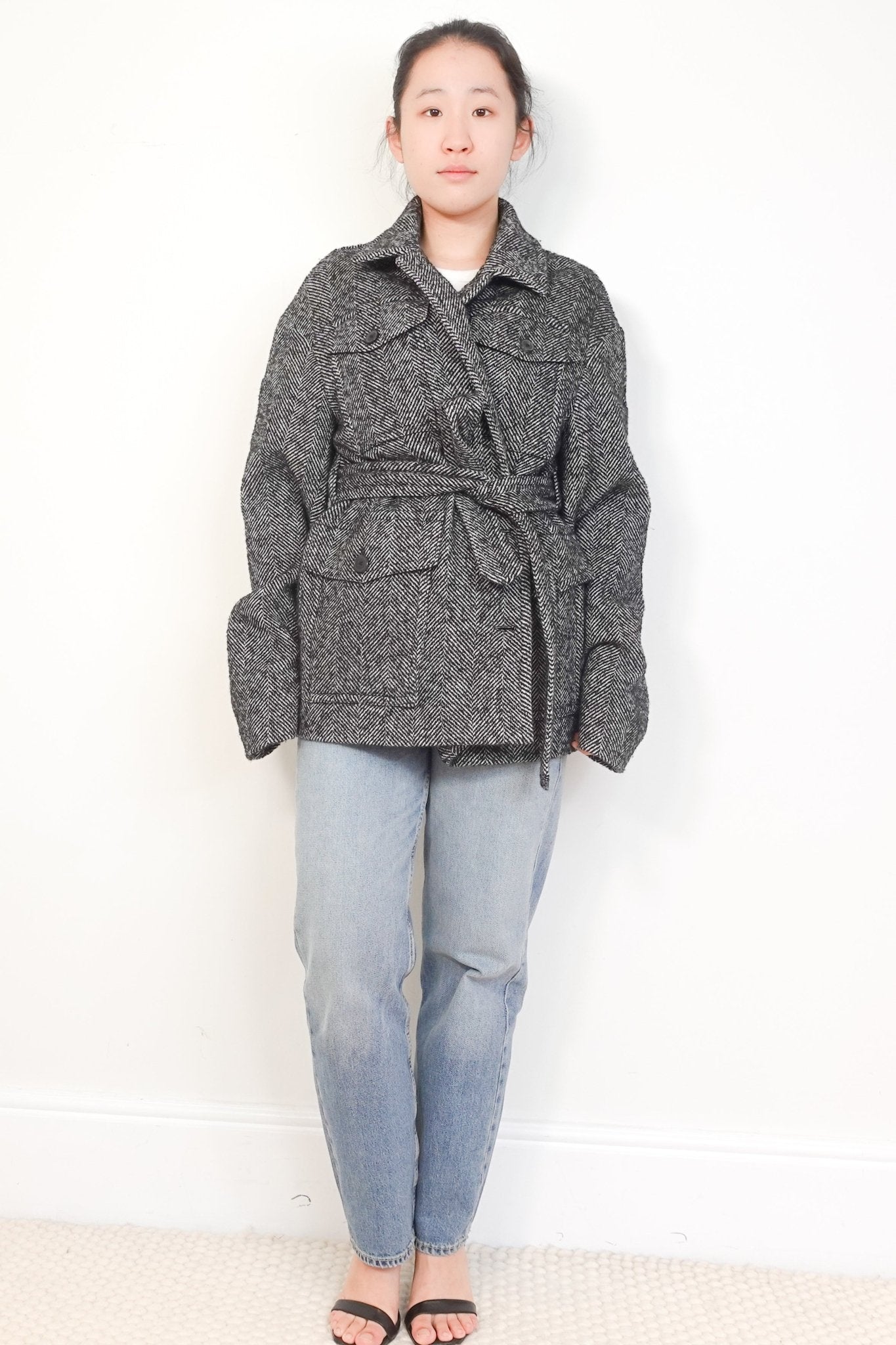 Dries Van Noten Black Belted Blazer RRP £800 | Authentic Preloved - Reloved Again