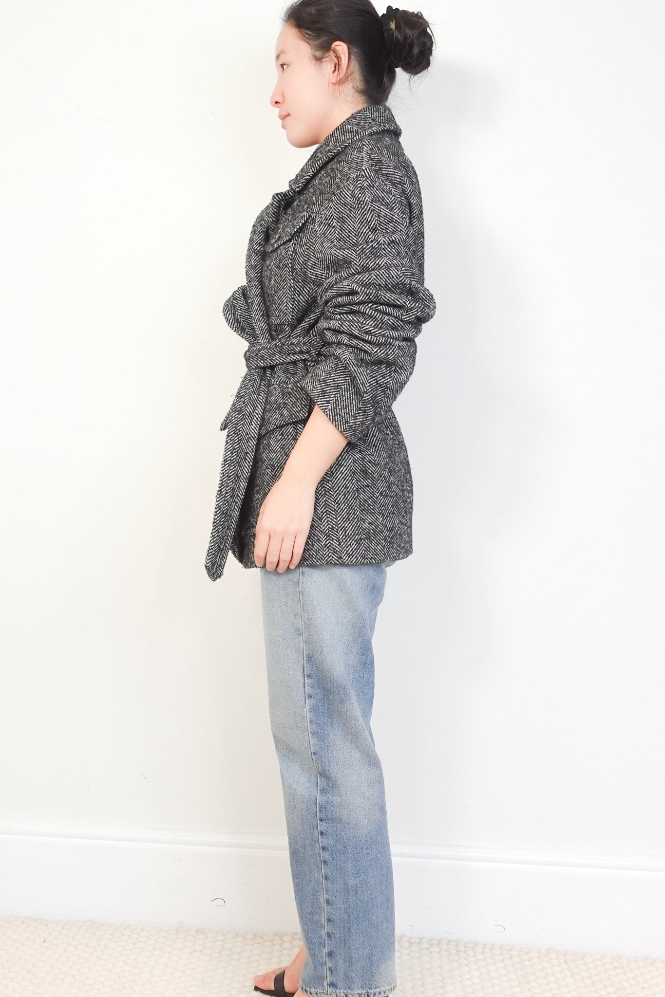 Dries Van Noten Black Belted Blazer RRP £800 | Authentic Preloved - Reloved Again