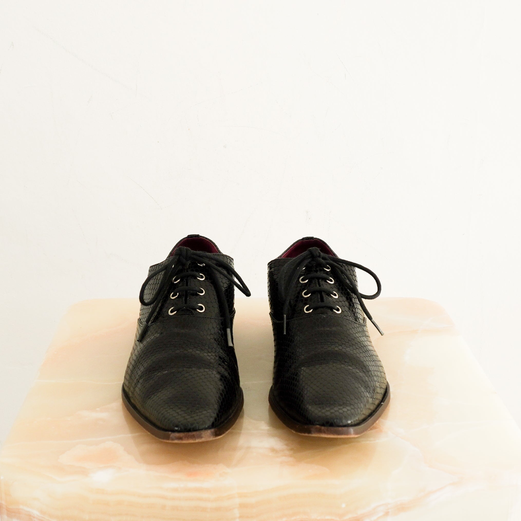 Dries Van Noten Black Snakeskin Loafers RRP £950 | Authentic Preloved [Final Sale] - Reloved Again