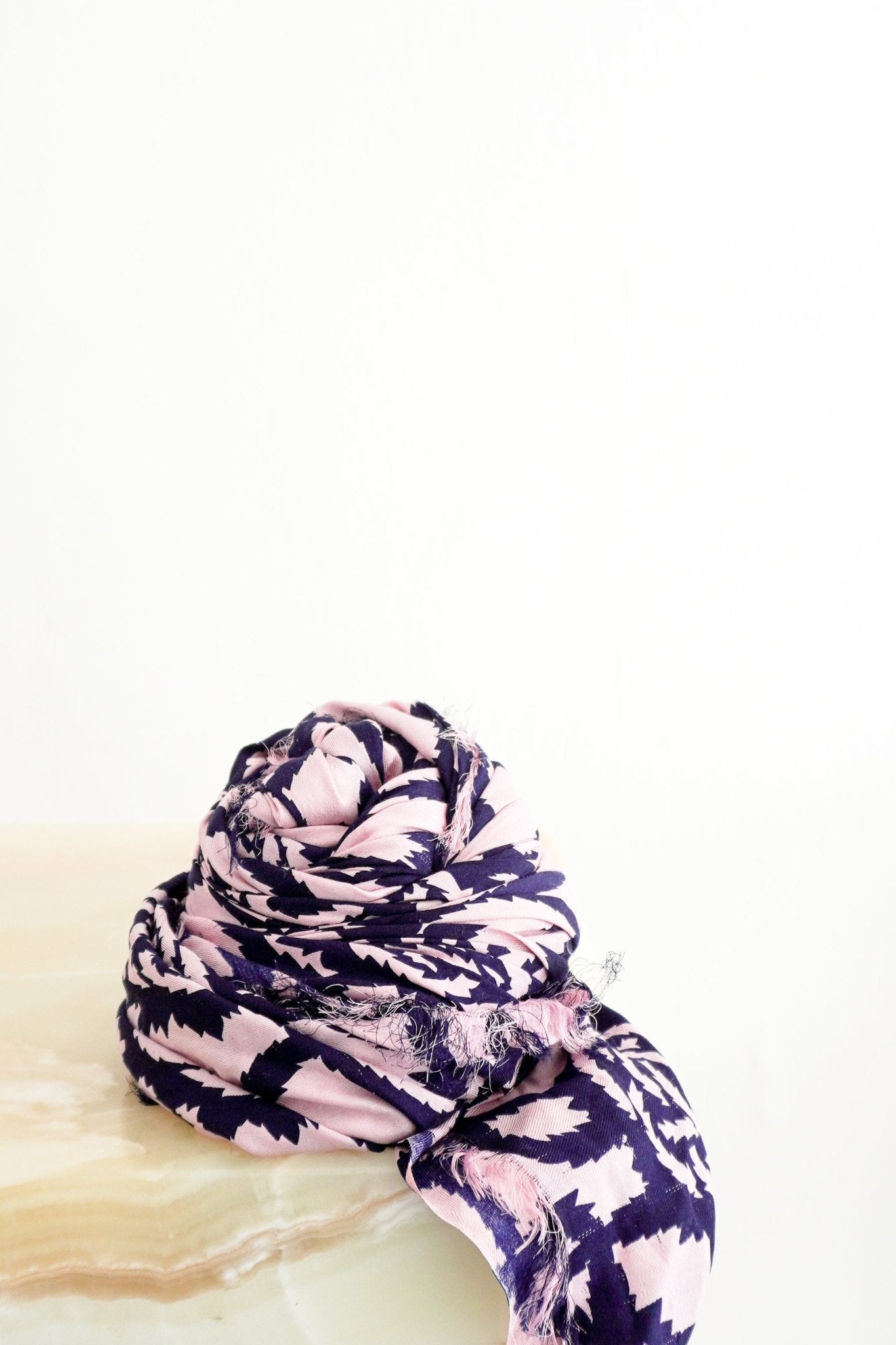 Dries Van Noten Pink Cashmere & Silk Blend Floral Scarf (RRP £240) | Authentic Preloved FINAL SALE - Reloved Again