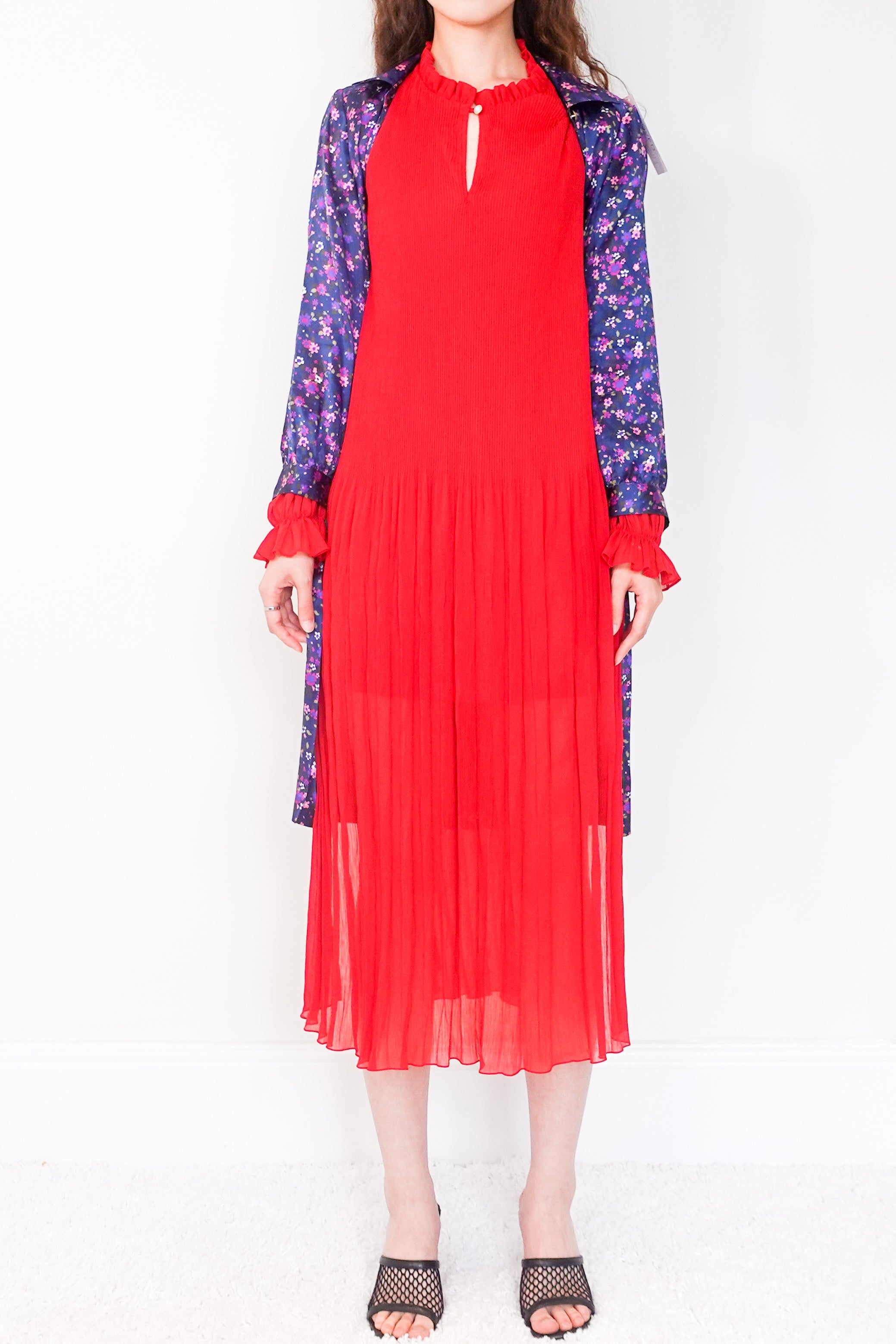 Pleated maxi dress RRP £2K