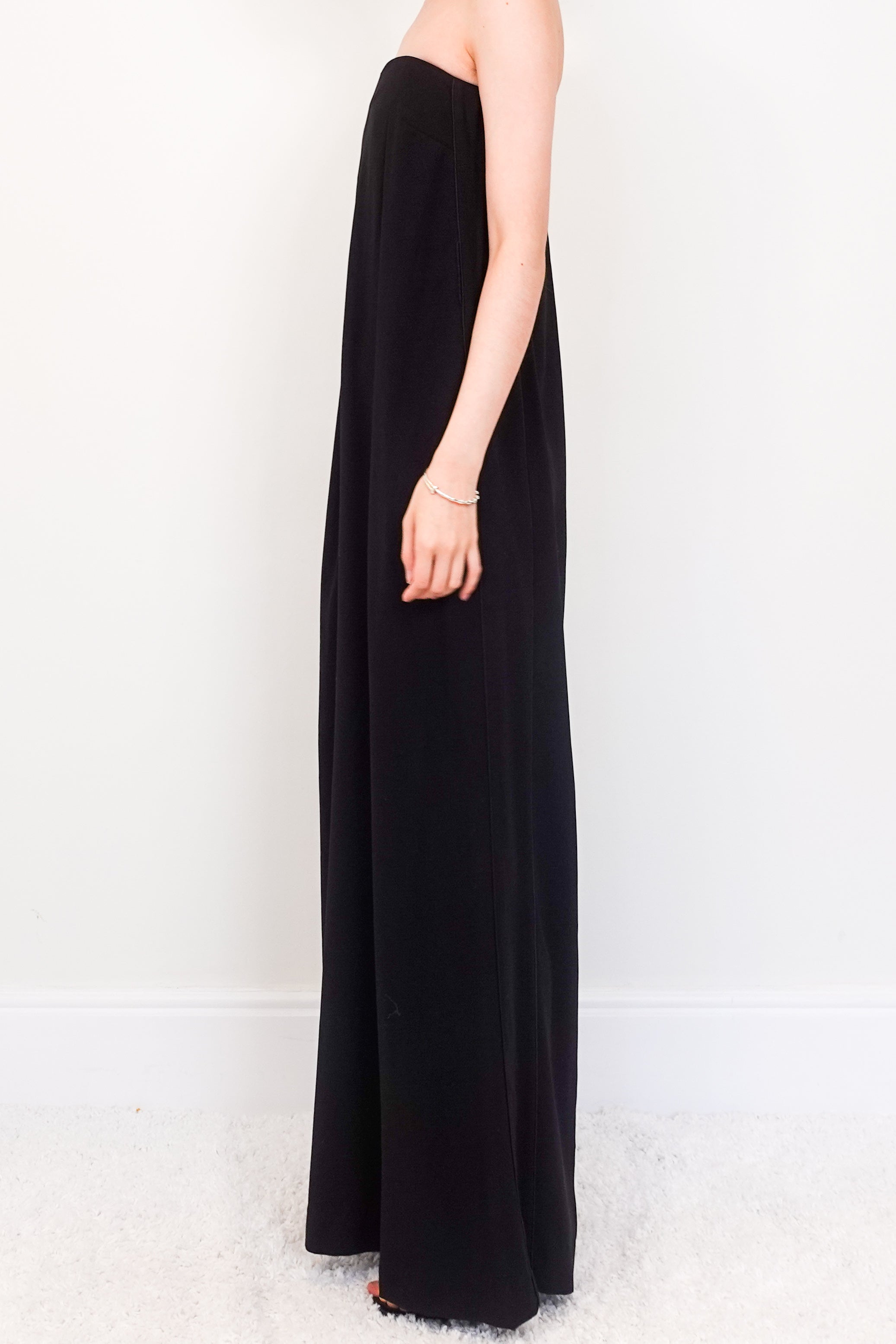 Black strapless jumpsuit RRP £250