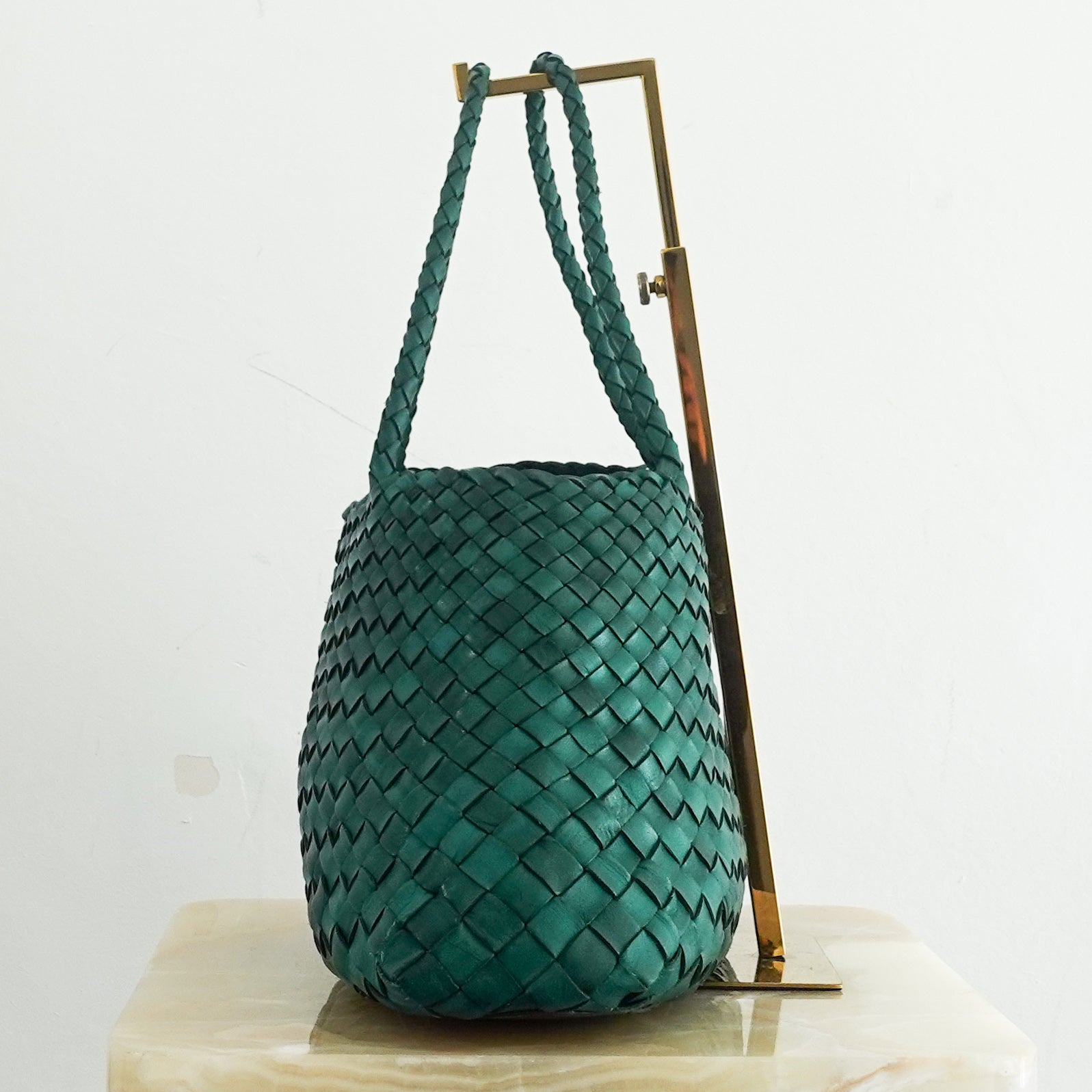 NEW Santa Croce Woven Leather Basket Bag RRP £400