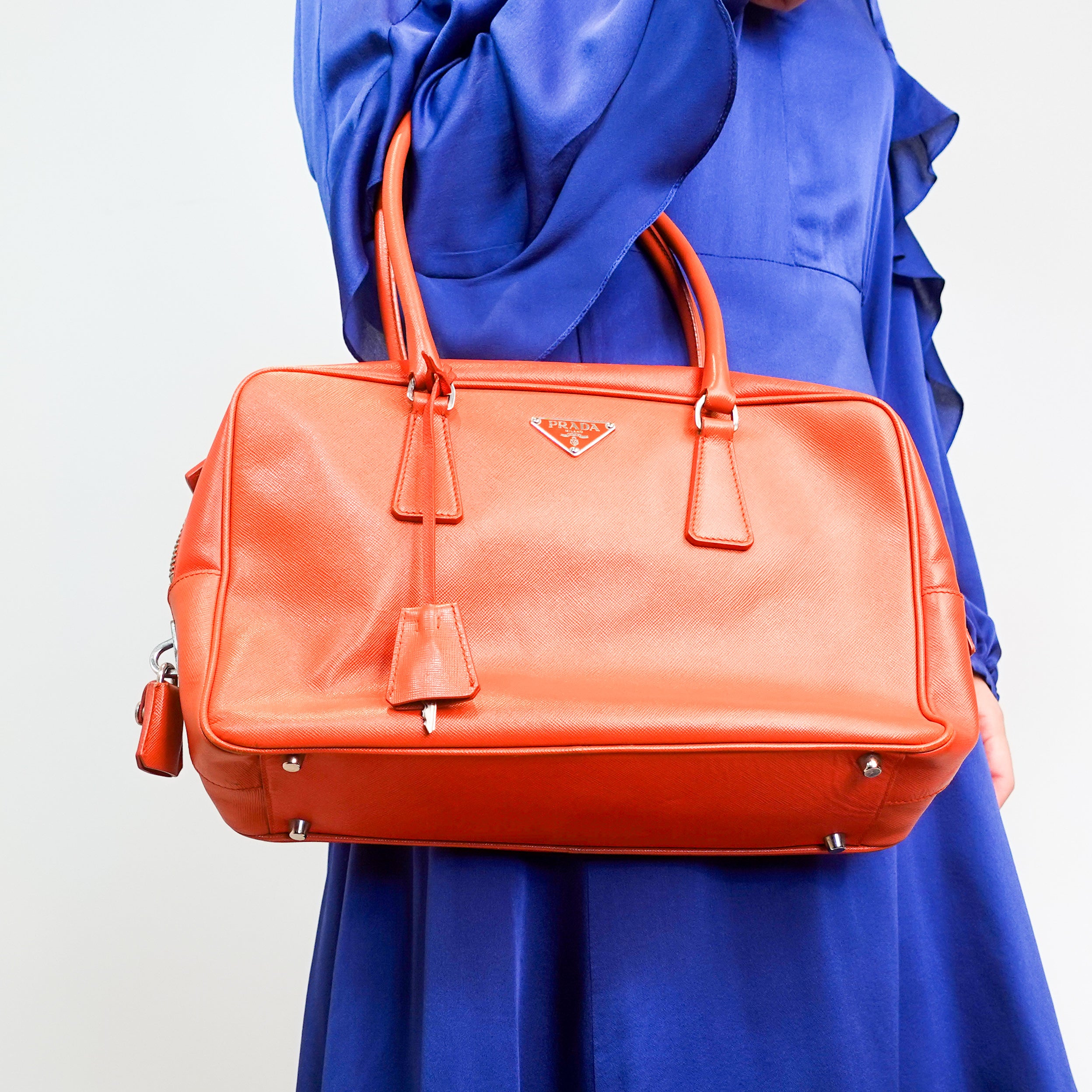 Orange shoulder bag RRP £850