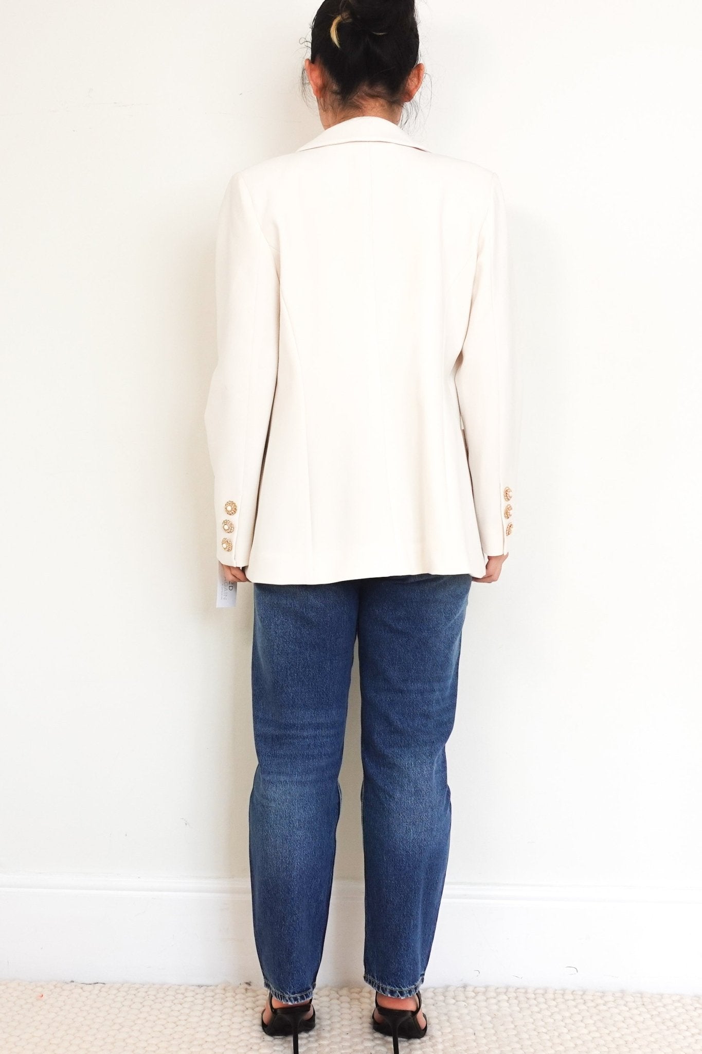 Edward Archour Cream Blazer RRP £800 | Authentic Preloved - Reloved Again