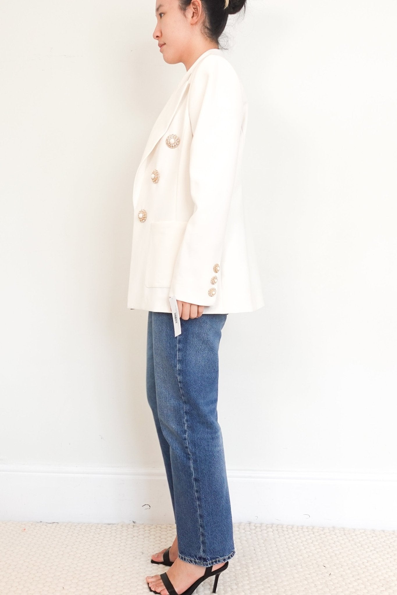 Edward Archour Cream Blazer RRP £800 | Authentic Preloved - Reloved Again
