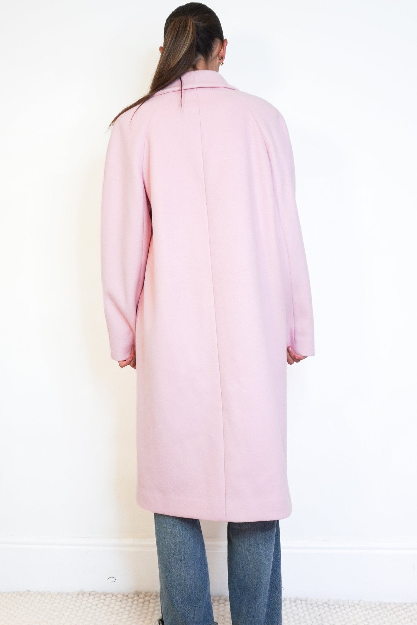 Emilio Pucci Pink Virgin Wool & Cashmere Long Coat (RRP £1000) | Authentic Preloved - Reloved Again