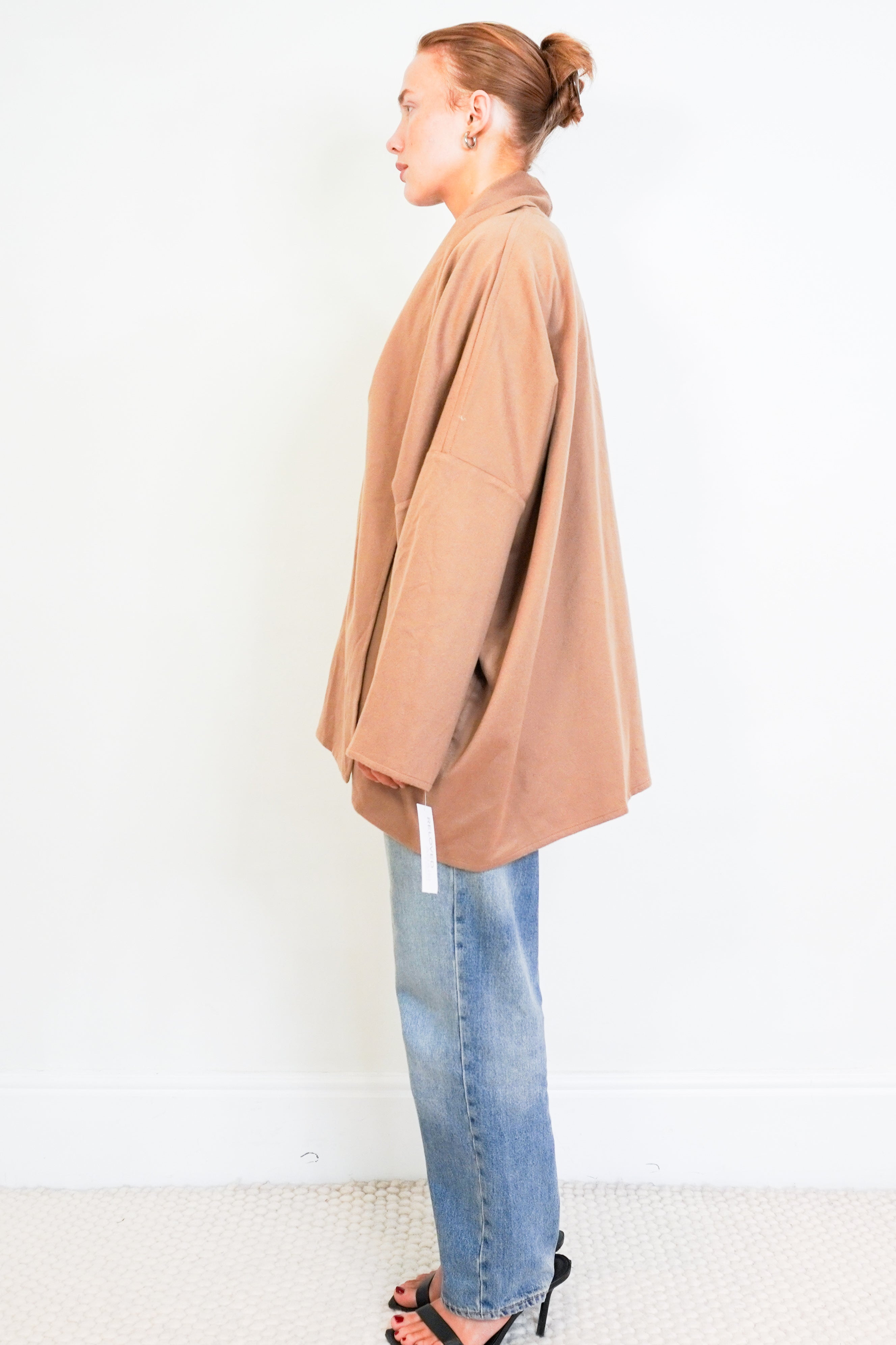 Eskander-Brown-Cashmere-Lightweight-Jacket-side-picture-Chelsea-London