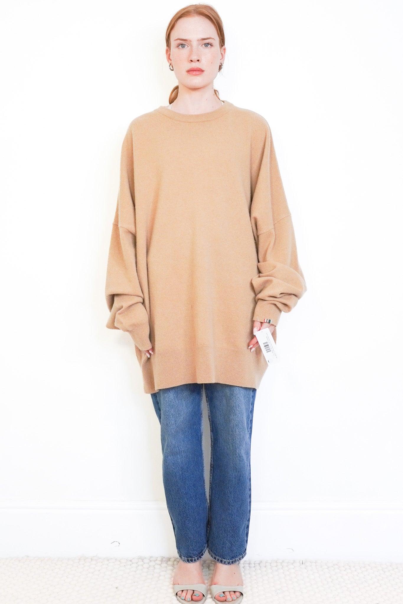 Extreme Cashmere N°355 Tes Cashmere-Blend Jumper in Camel (RRP £480) | Authentic Preloved - Reloved Again