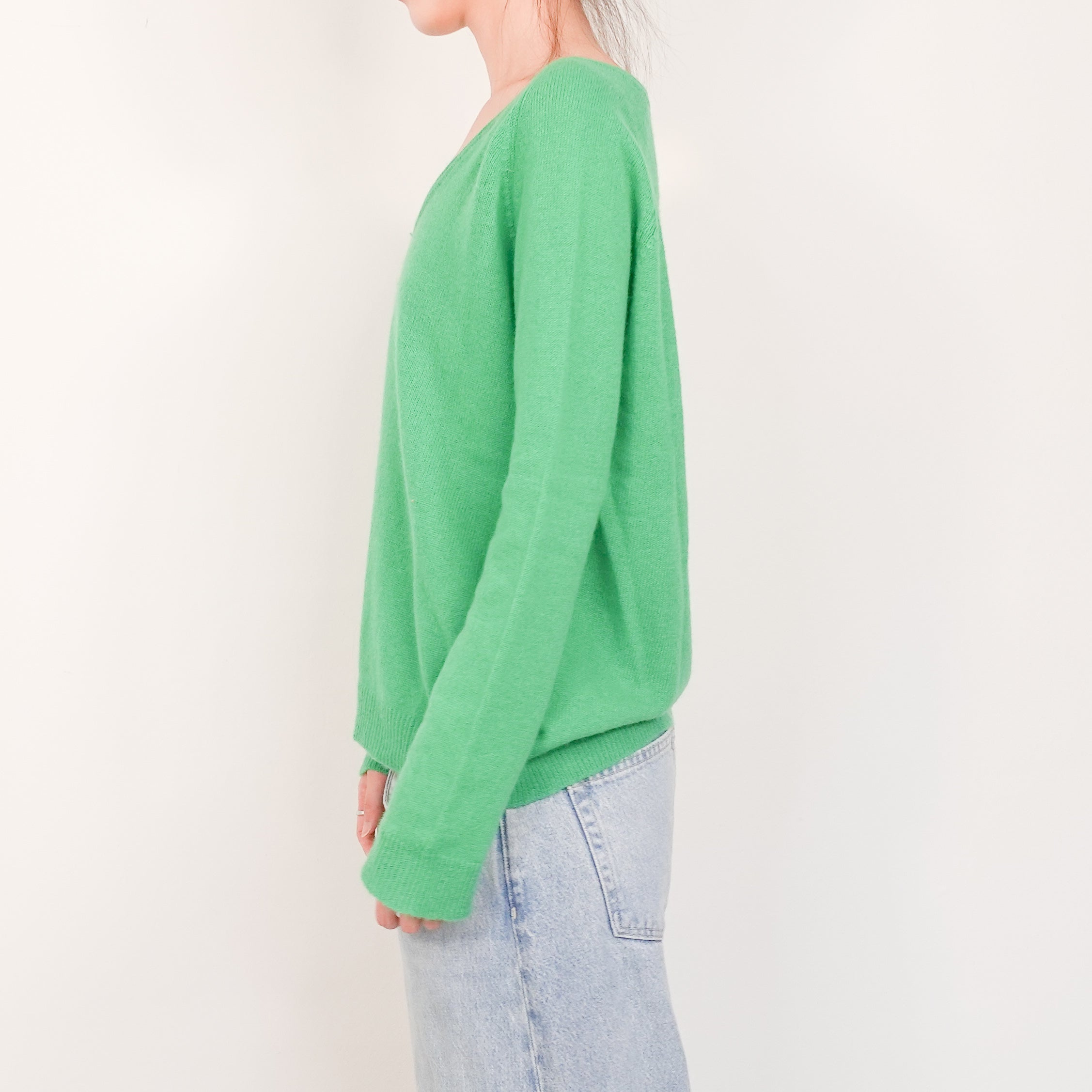 Green cashmere jumper RRP £150