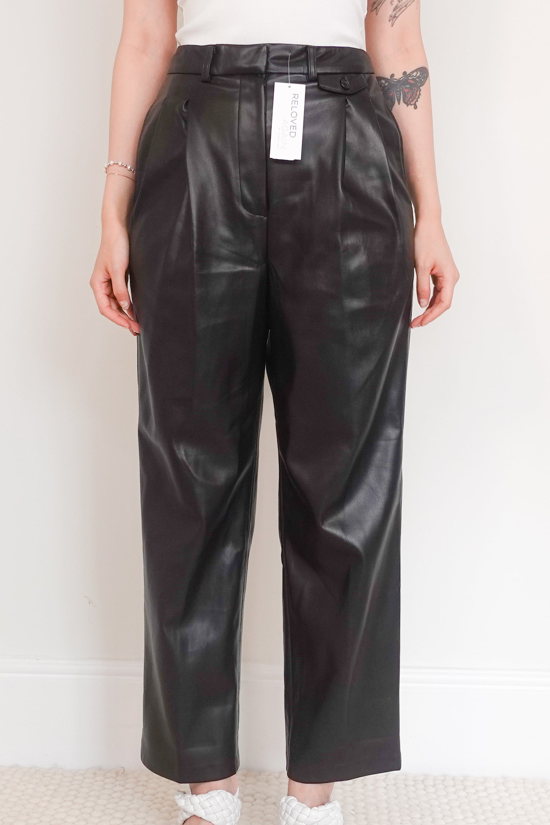 Faux leather trousers RRP £115