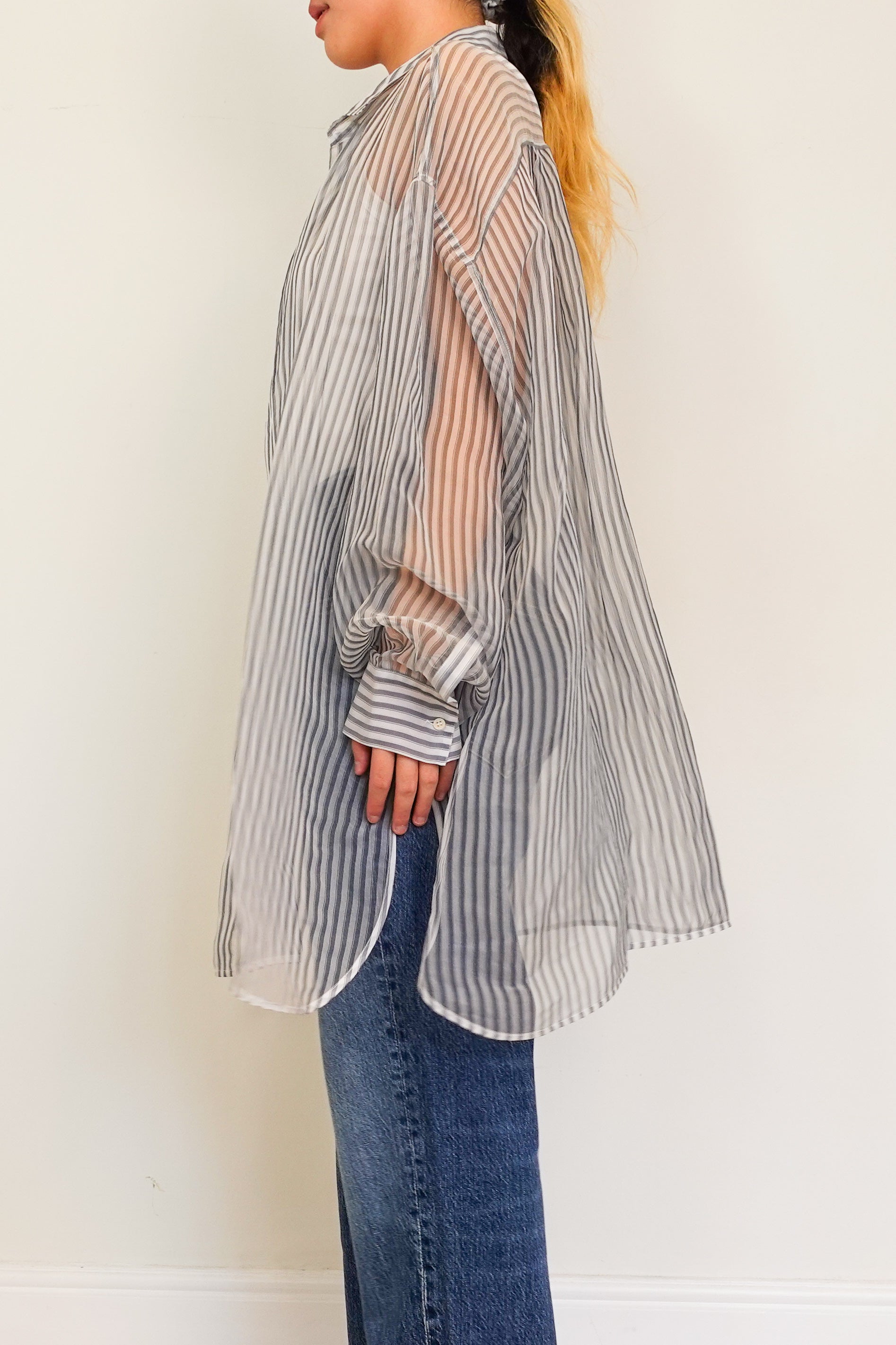 Mesh Striped shirt RRP £150.00