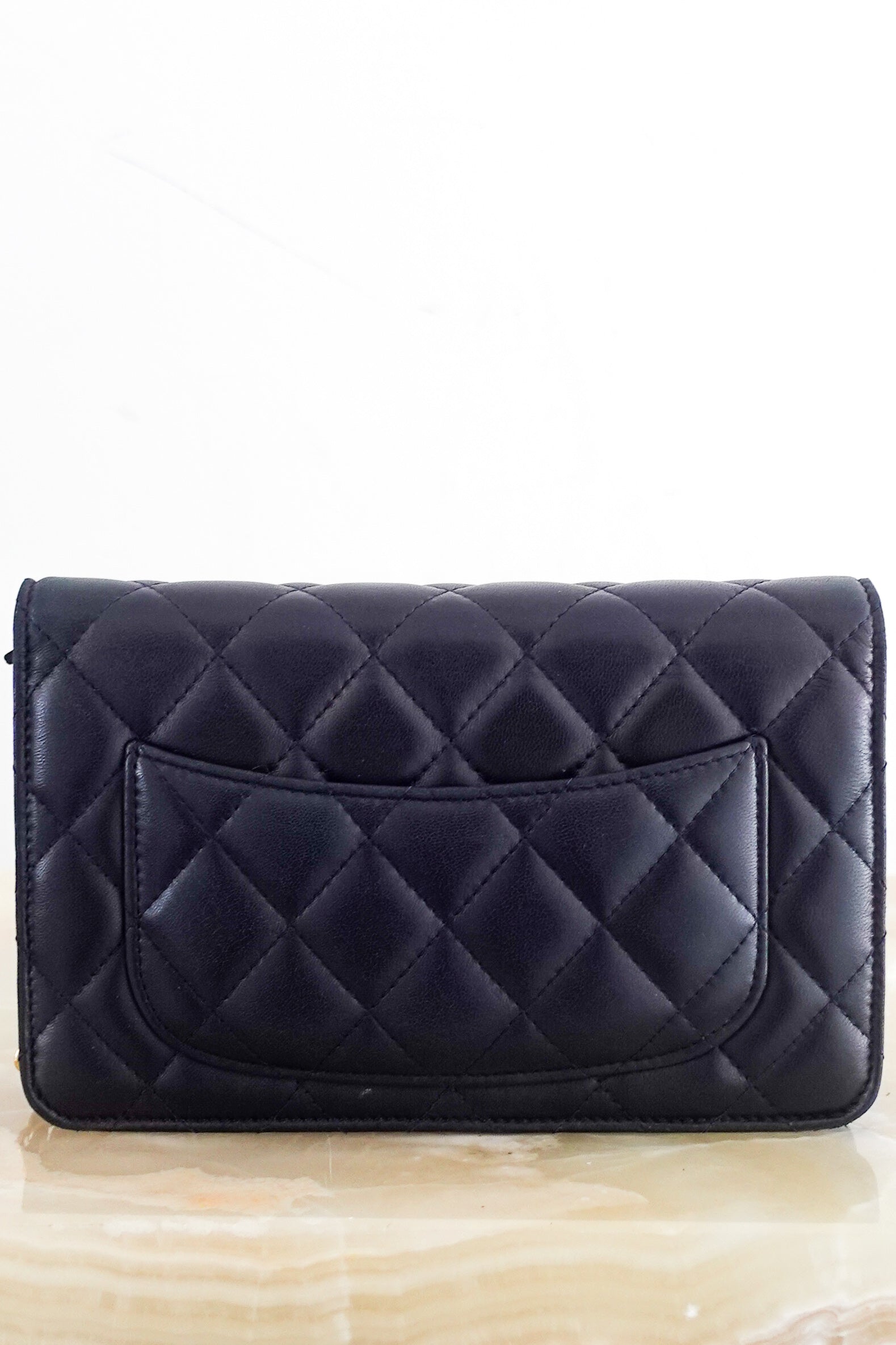 Wallet on chain in navy RRP £3220