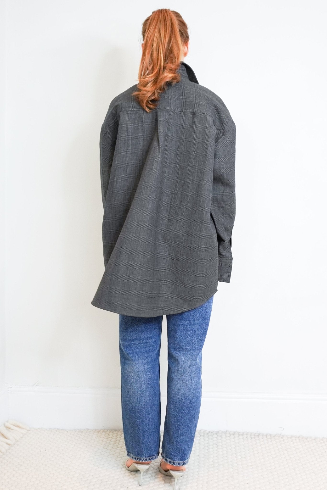 Fabiana Filippi Grey Checkered Shirt RRP £500 | Authentic Preloved - Reloved Again
