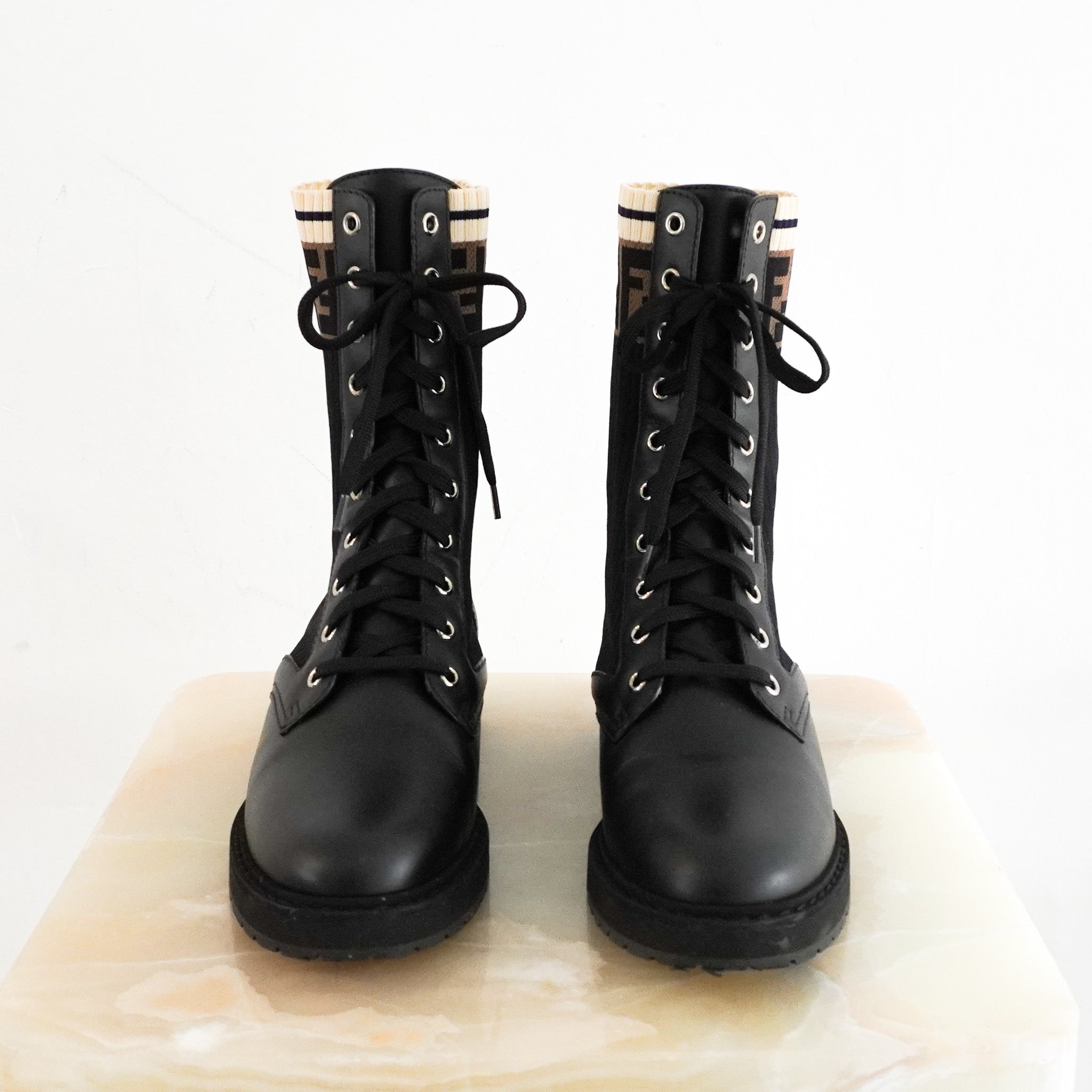 Fendi Leather Rockoko Boots RRP £830 | Authentic Preloved - Reloved Again