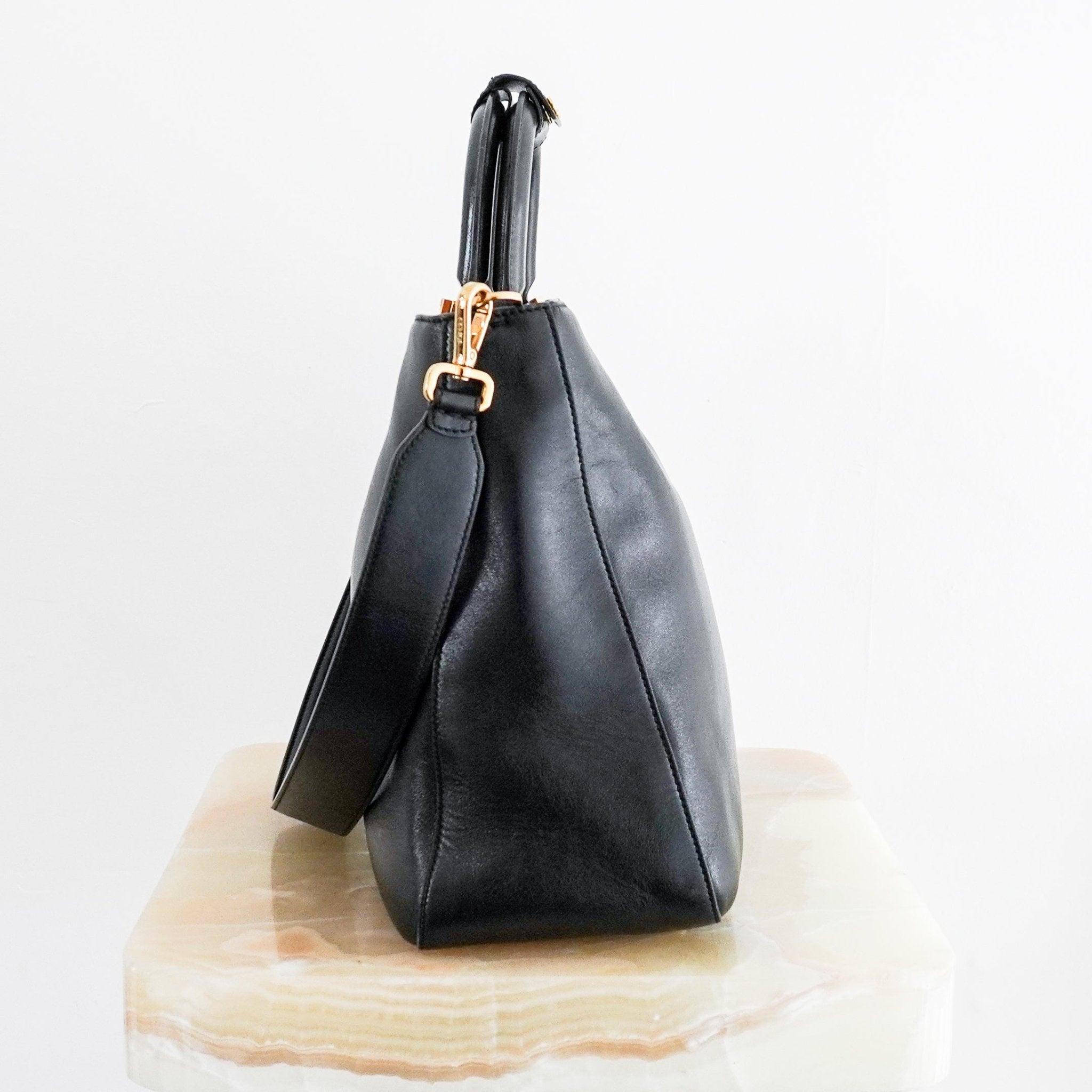 Fendi Selleria FF Handle Tote in Black RRP £2738 | Authentic Preloved - Reloved Again