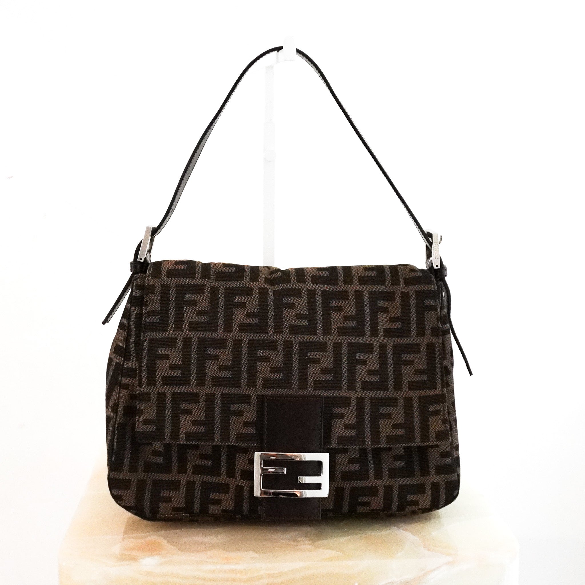 Fendi-Vintage-Zucca-Mama-Forever-Baguette-Shoulder-Bag-front-photo