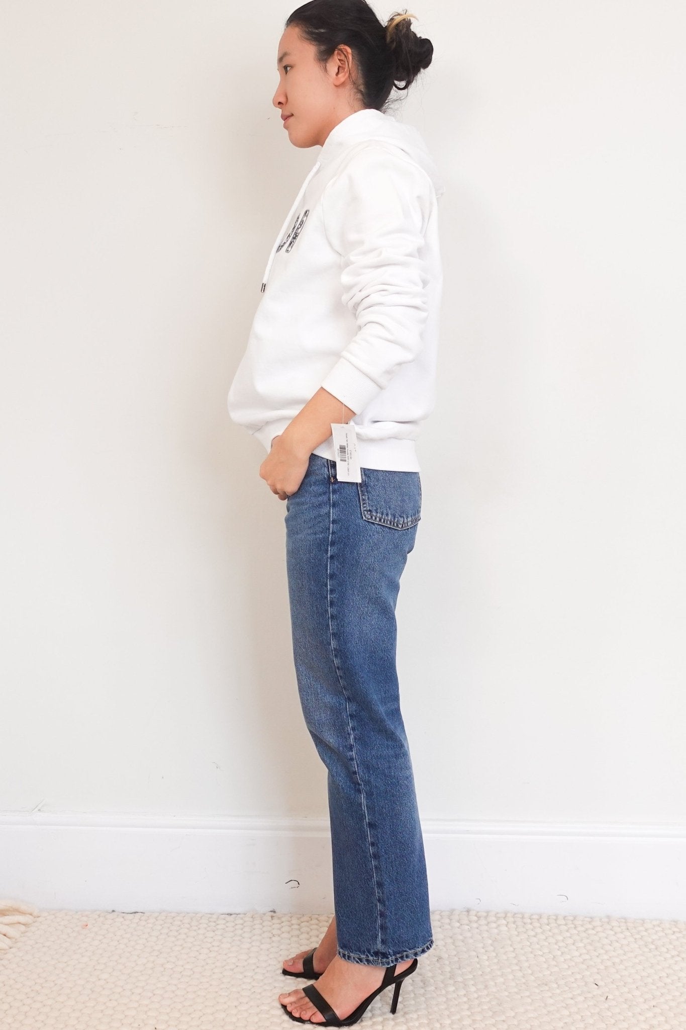 Fendi Logo White Hoodie - RRP £700 - Reloved Again