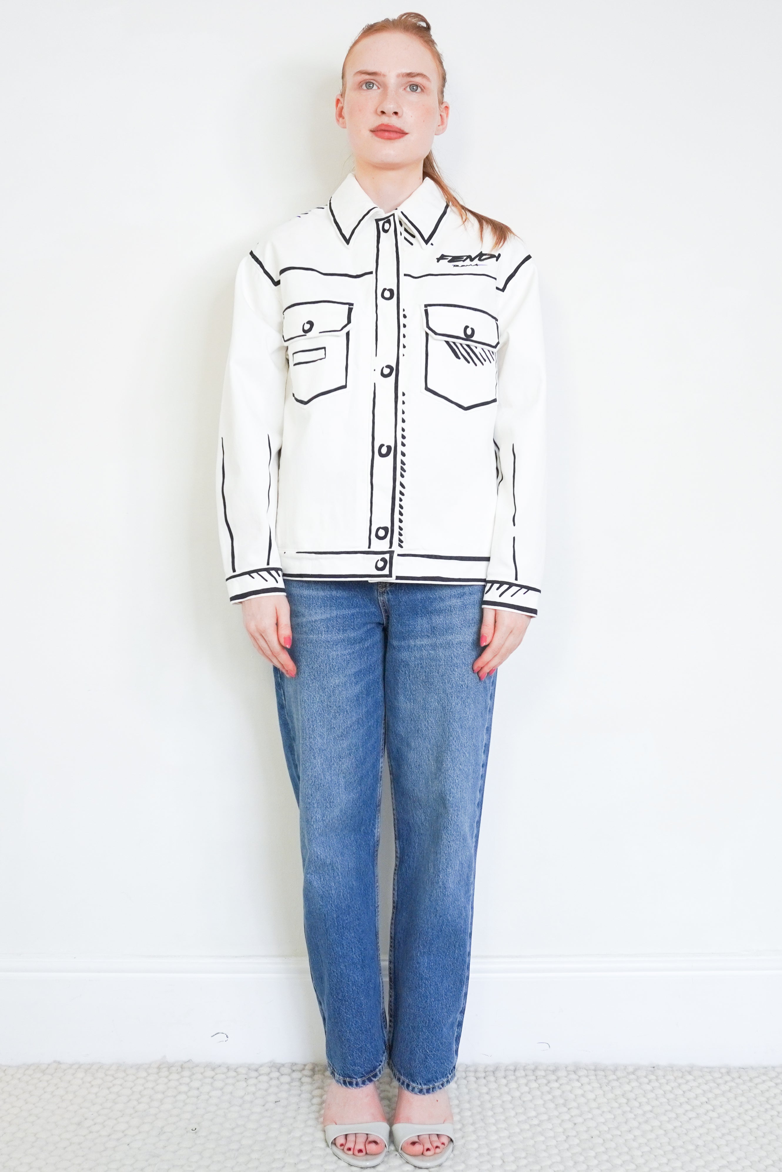 Fendi x Joshua Vides Denim Jacket front photo chelsea london