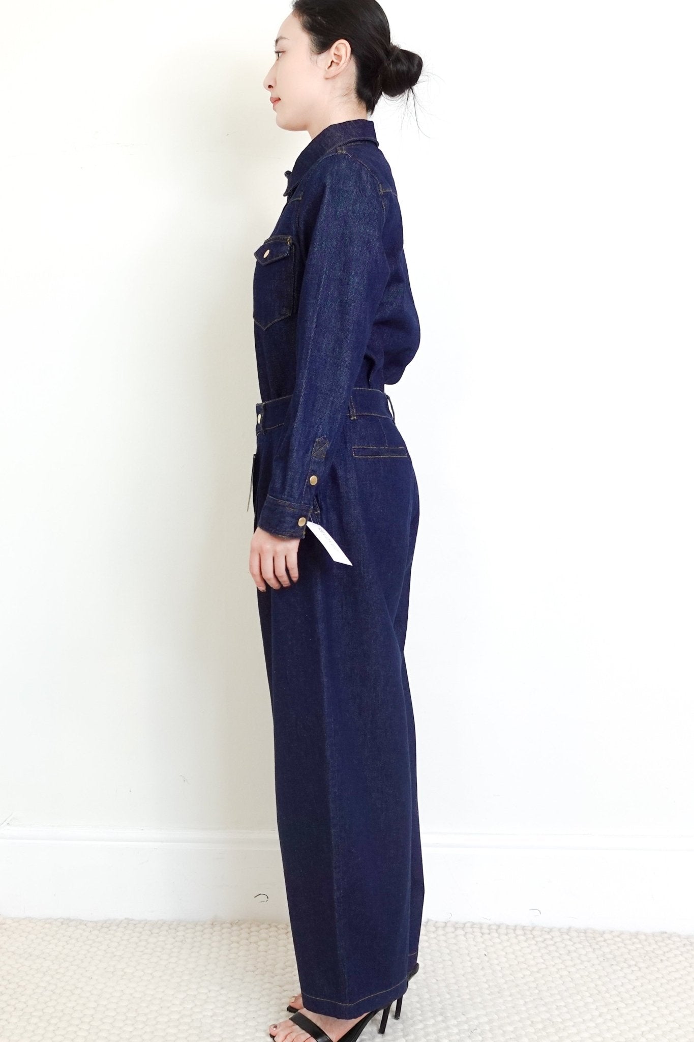 Frame Dark Blue Barrel Leg Jeans RRP £350 | Authentic Preloved [final sale] - Reloved Again