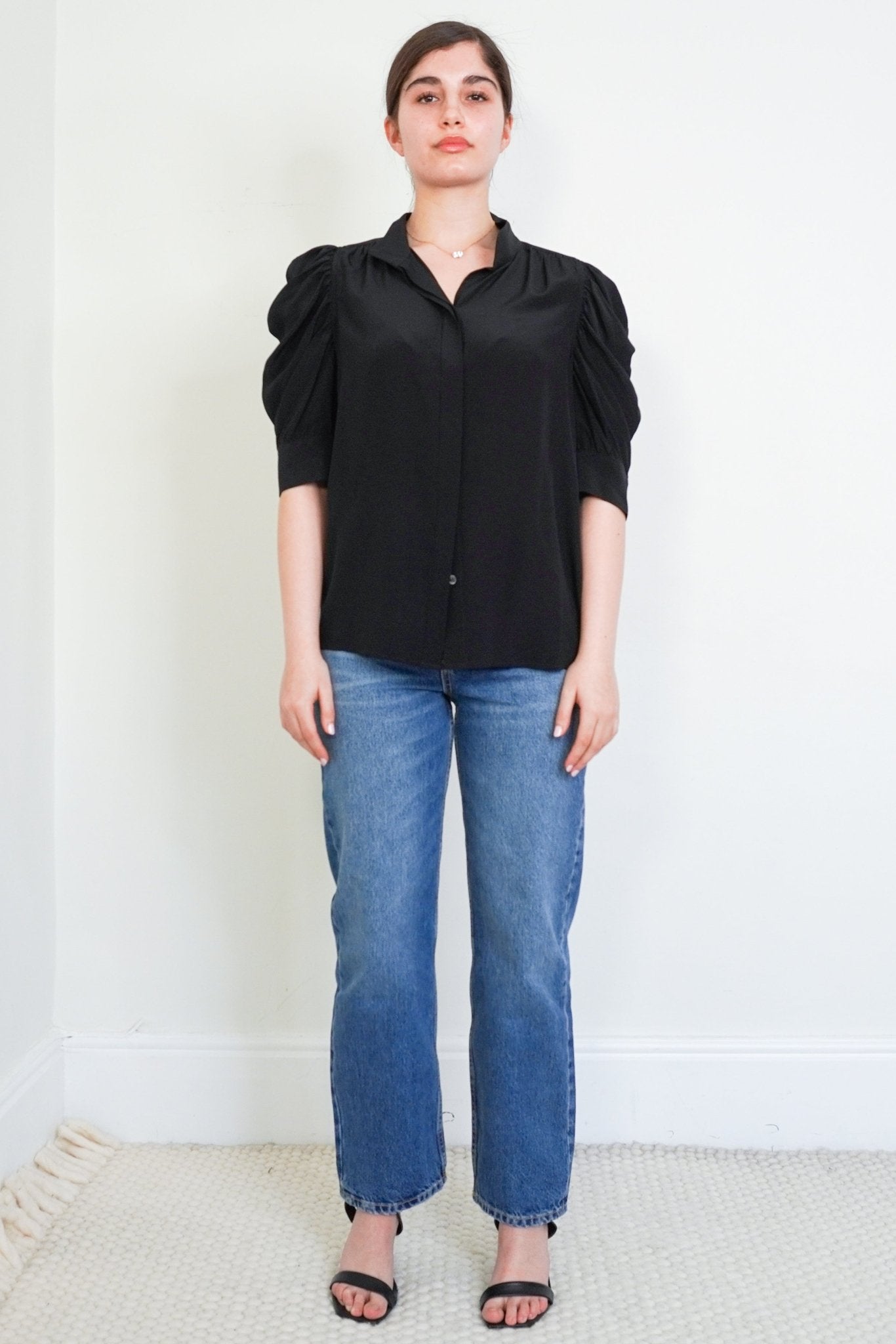 Frame Silk Black Blouse RRP £300 | Authentic Preloved - Reloved Again