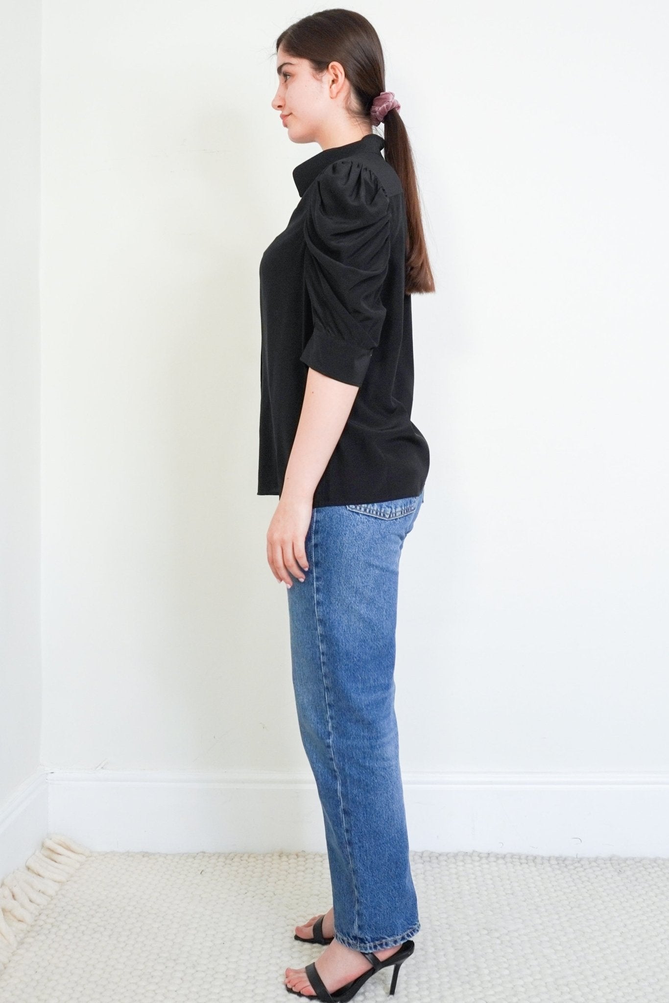 Frame Silk Black Blouse RRP £300 | Authentic Preloved - Reloved Again