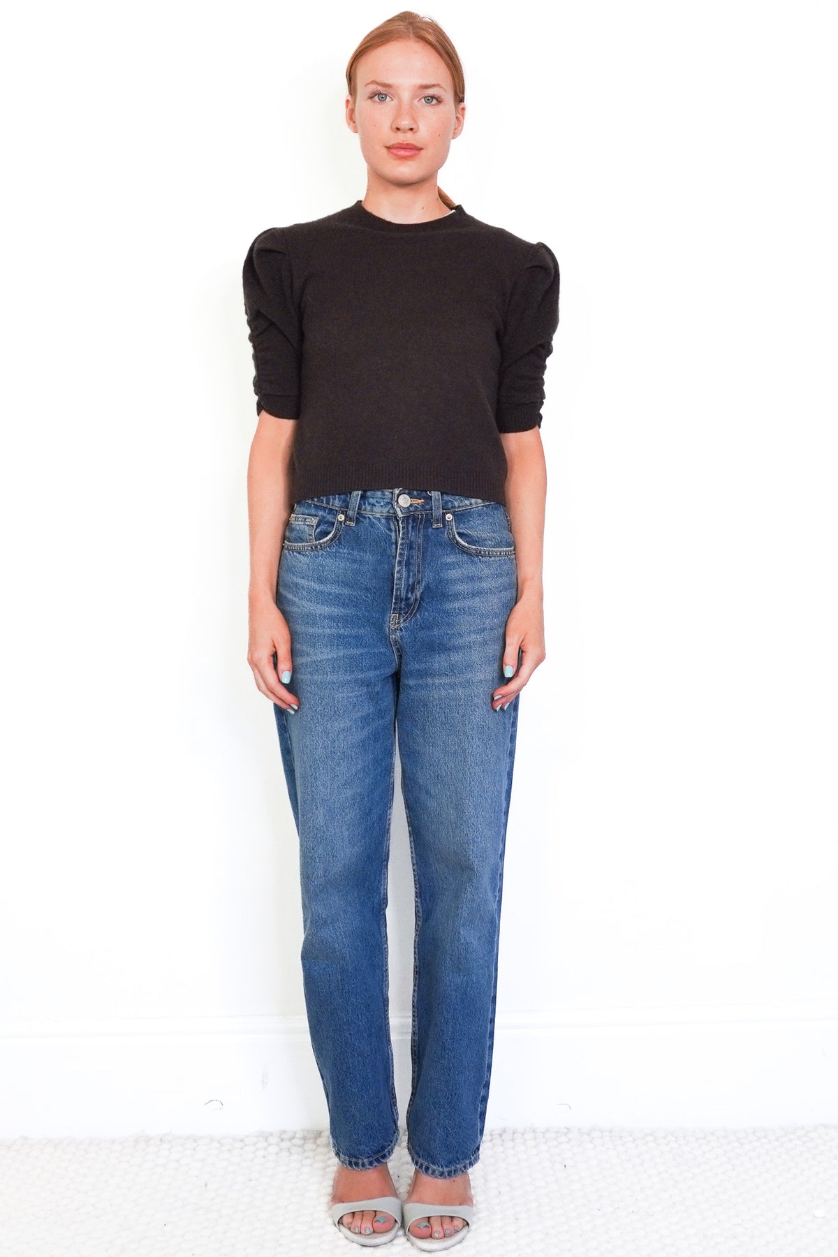 Frame Brown Cashmere Knit Top (RRP £395) | Authentic Preloved FINAL SALE Front Photo