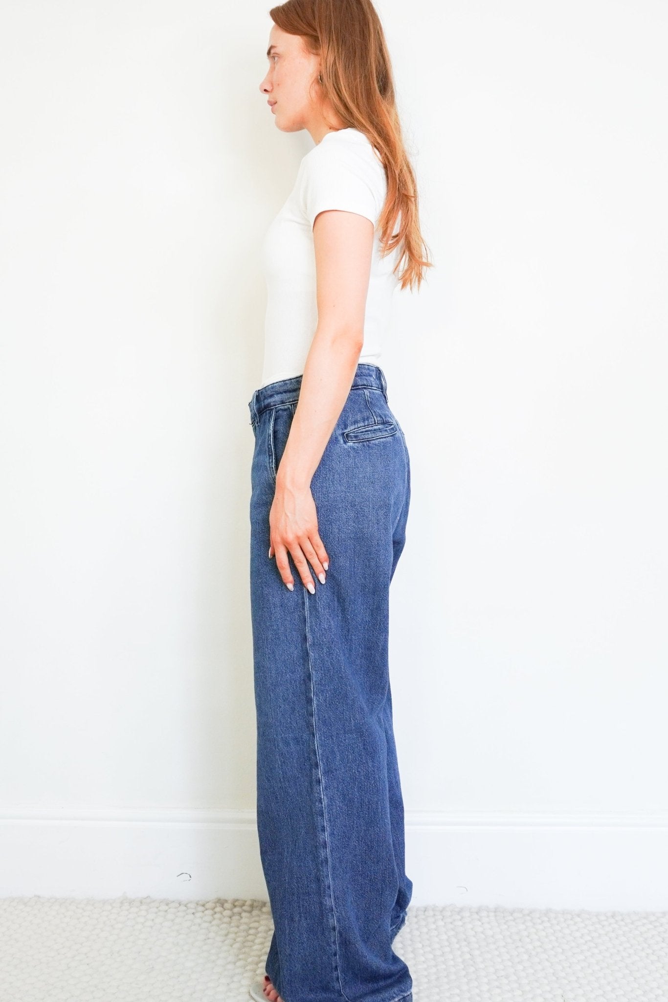 Frame Le Palazzo Wide-Leg Blue Jeans (RRP £225) | Authentic Preloved - Reloved Again