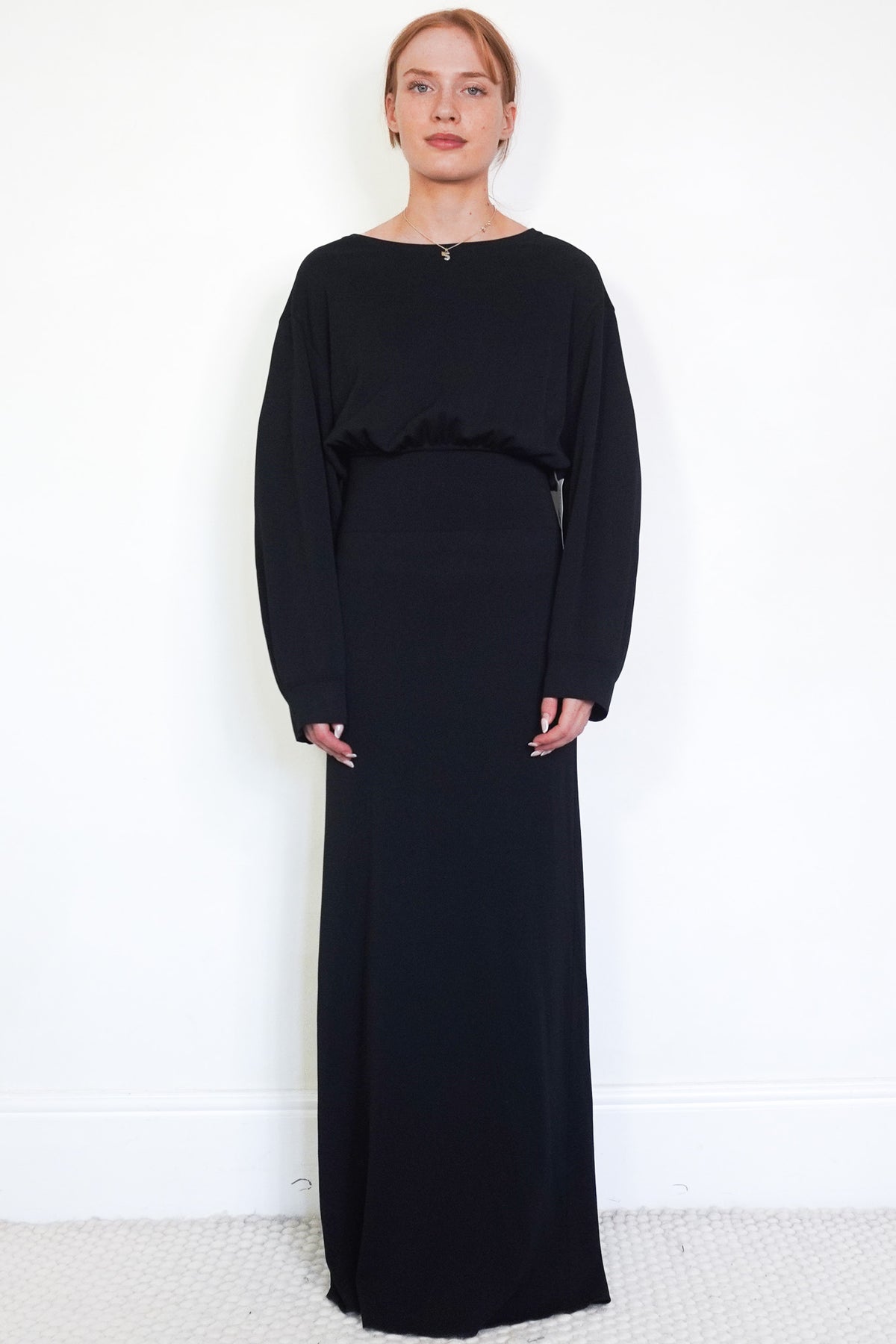 Alaïa Black Cut Out Long Sleeve Maxi Dress RRP £3000 | Authentic Preloved - Reloved Again