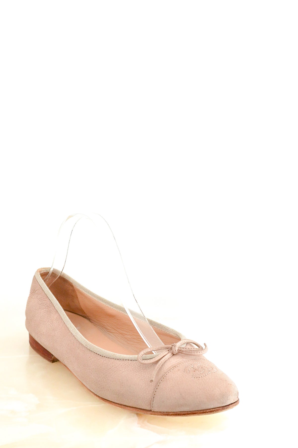 Front: Chanel Nude Ballet Flats Chelsea London